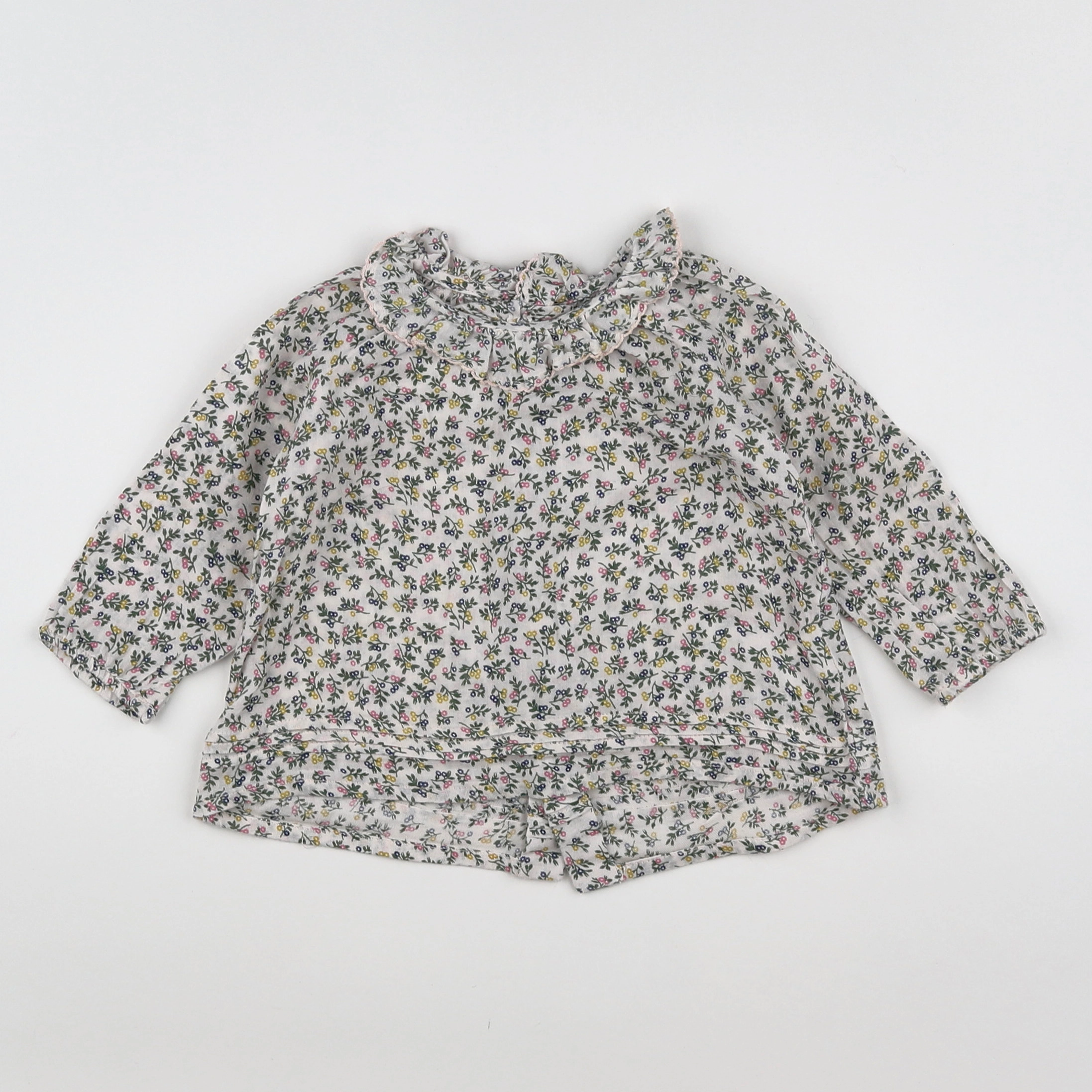 Boutchou - blouse multicolore - 12 mois