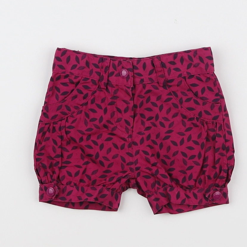 Vertbaudet - short orange - 6 mois