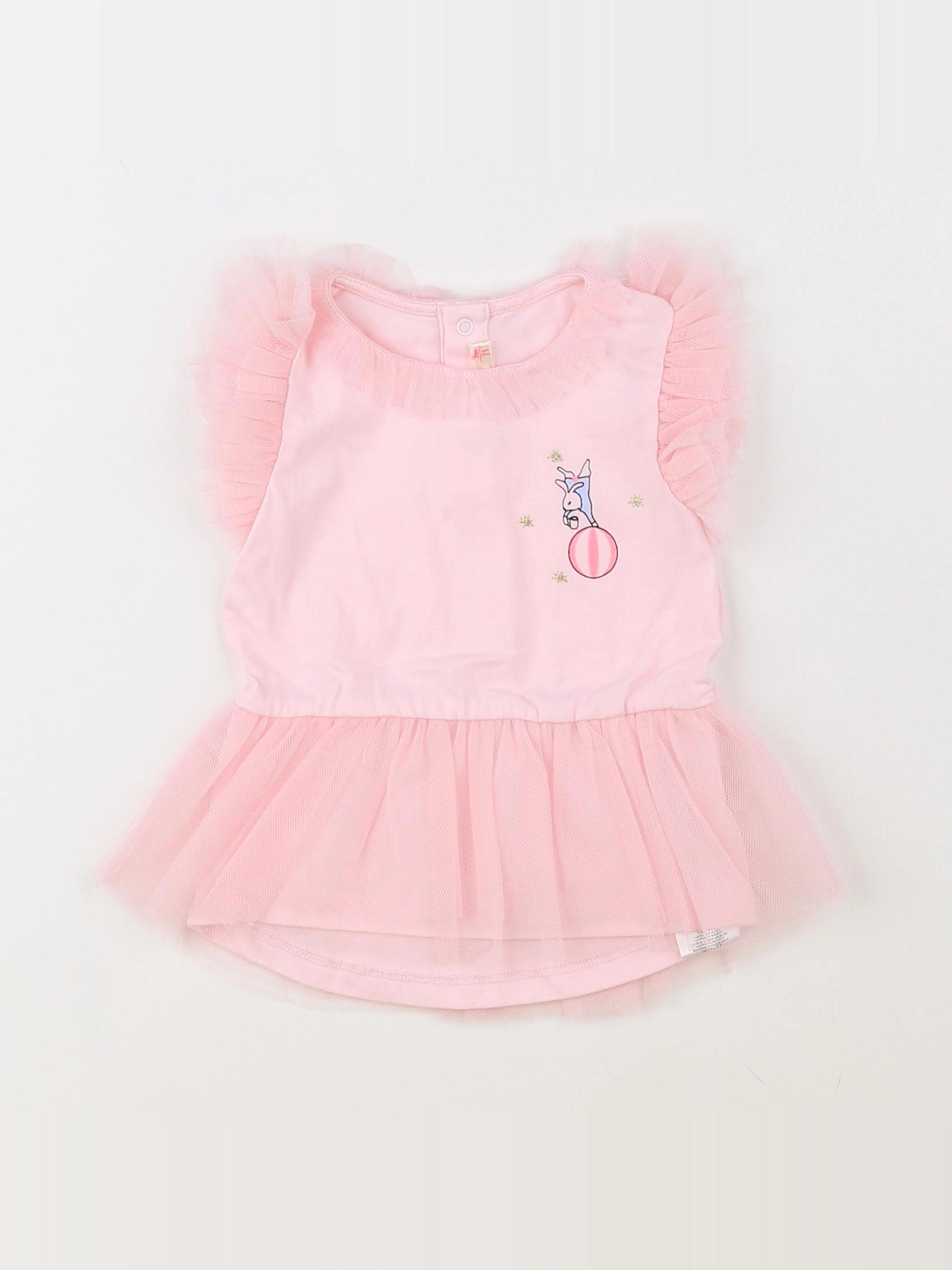 Billie Blush - tee-shirt rose, or - 9 mois