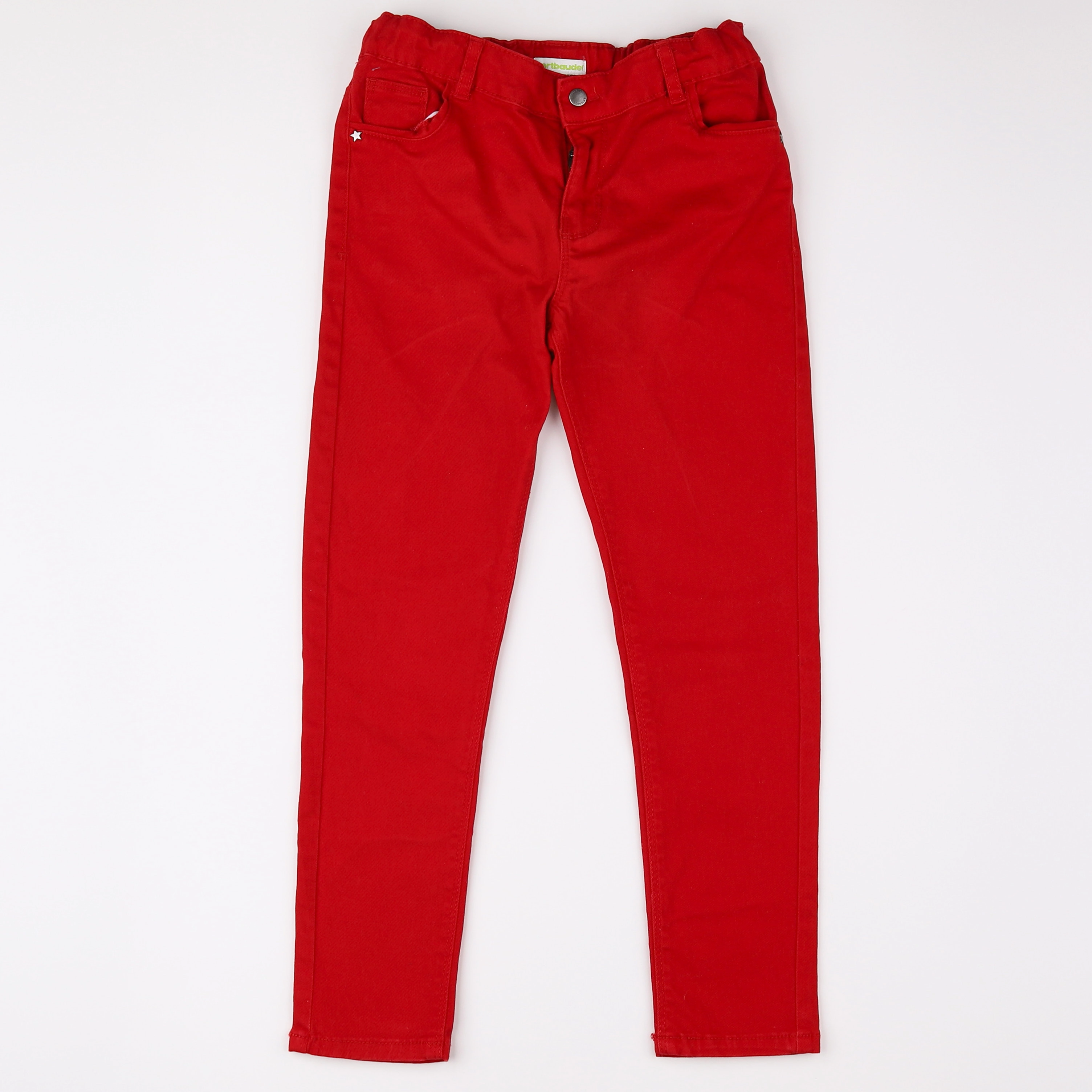 Vertbaudet - pantalon rouge - 9 ans