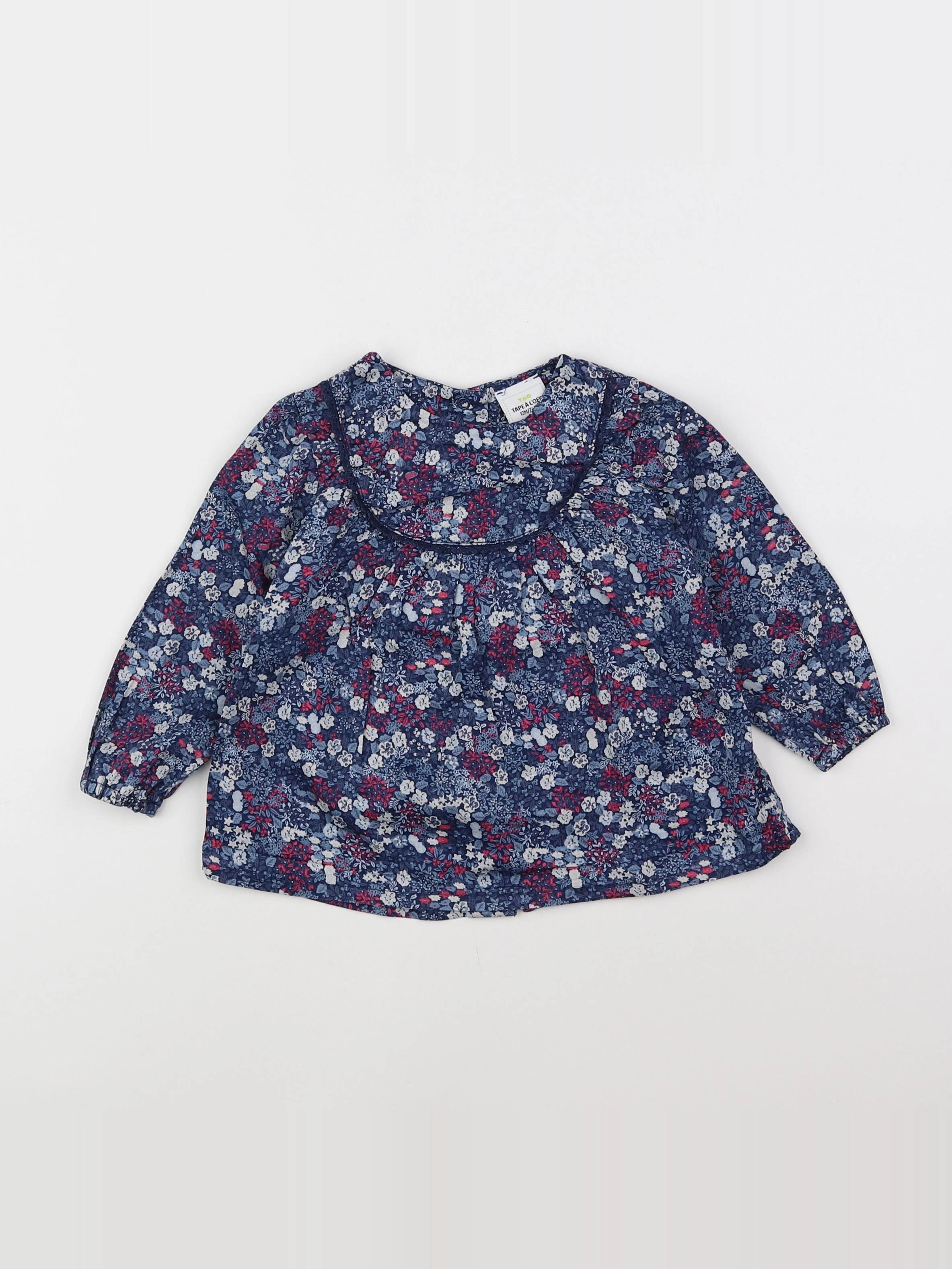 Tape à l'oeil - blouse bleu - 12 mois