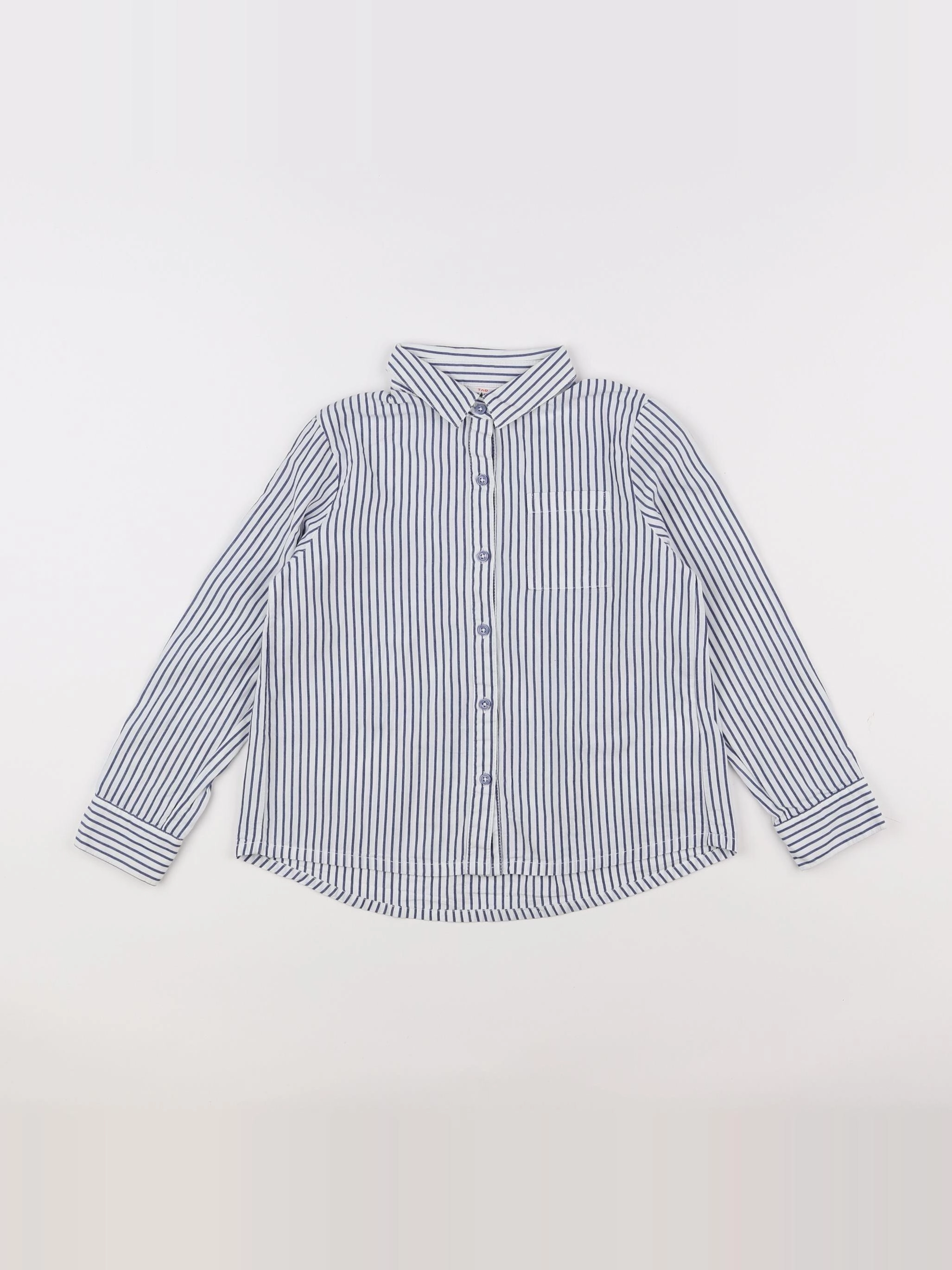 Tape à l'oeil - chemise blanc, bleu - 6 ans