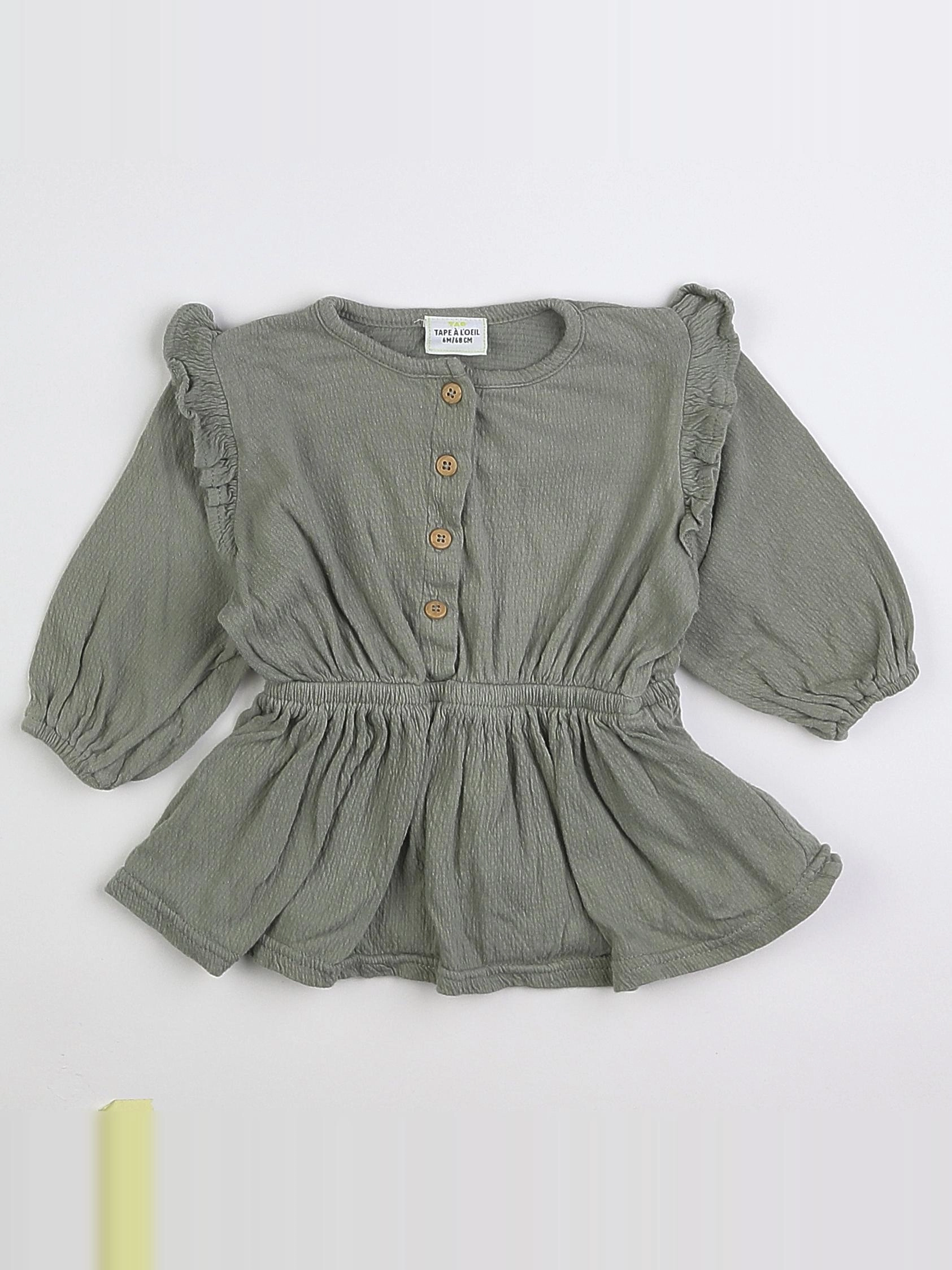 Tape à l'oeil - robe vert - 6 mois