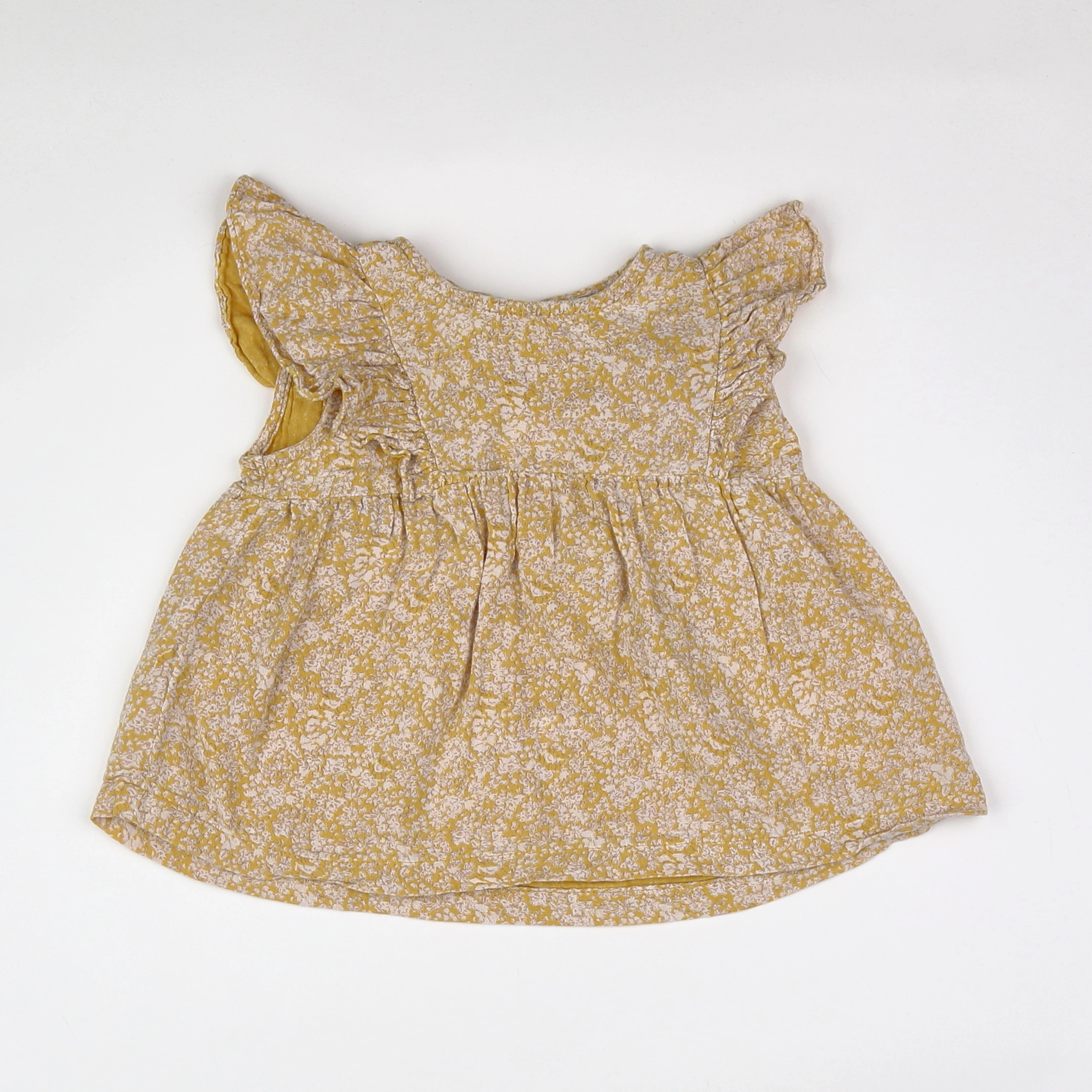 Vertbaudet - blouse jaune - 18 mois