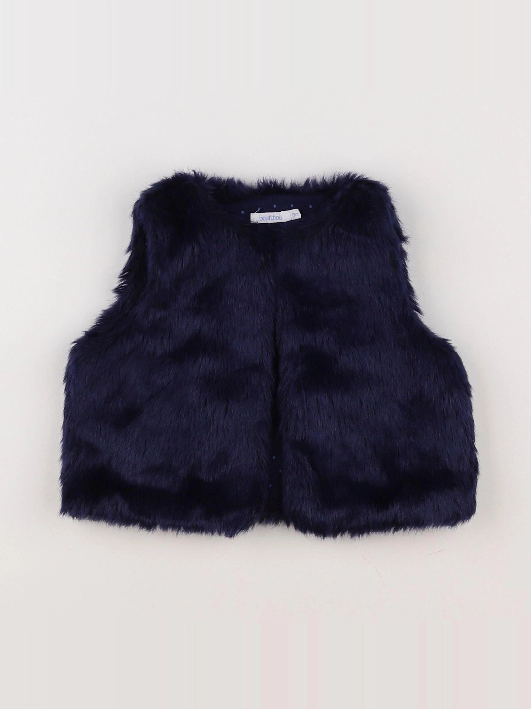 Boutchou - gilet bleu - 12 mois