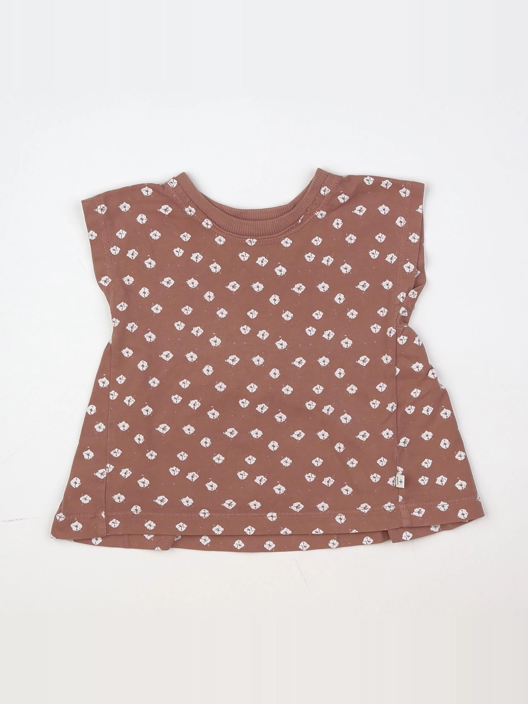1+ In the family - tee-shirt rose - 6 mois