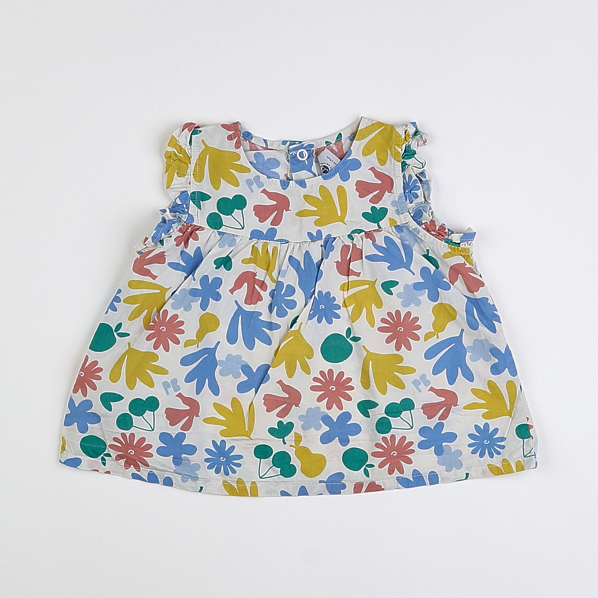 Petit Bateau - blouse multicolore - 12 mois