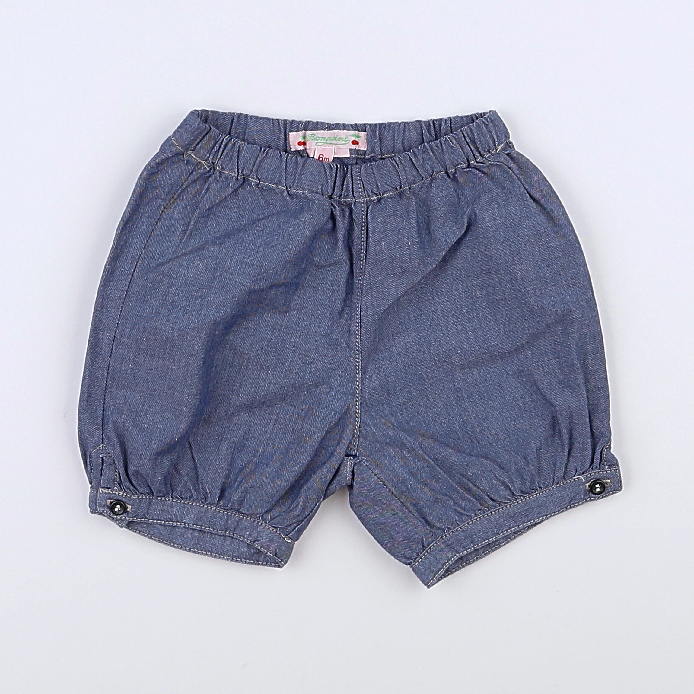 Bonpoint - short bleu - 6 mois