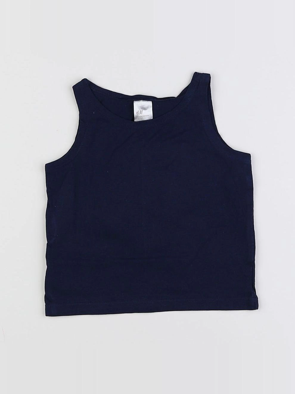 H&M - débardeur bleu - 6 mois