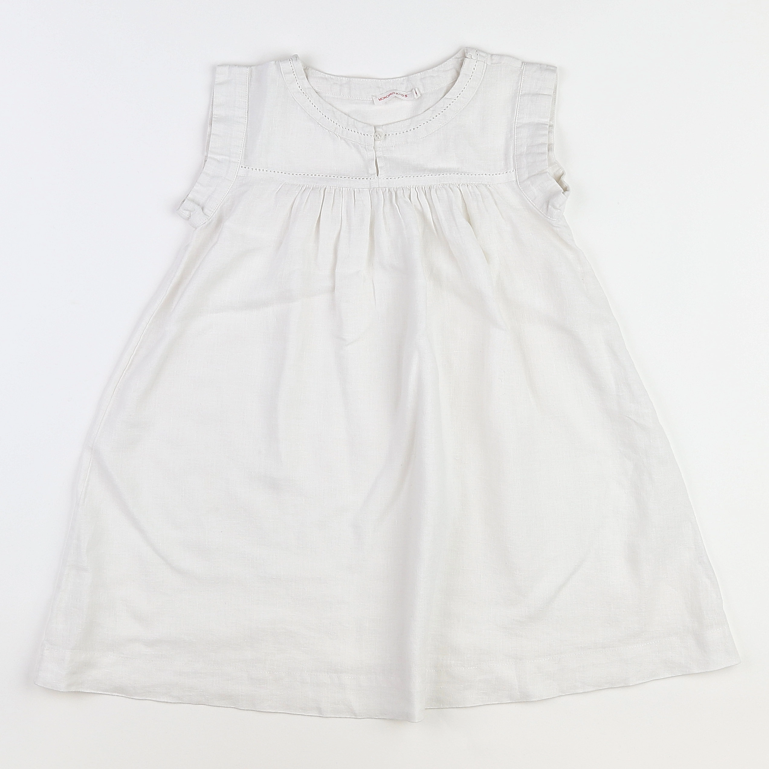 Monoprix - robe blanc - 6 ans