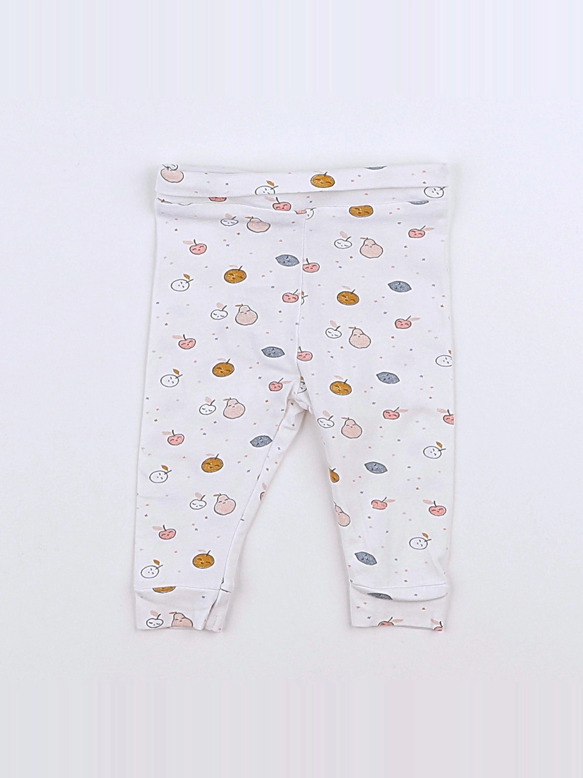 Vertbaudet - legging blanc - 1 mois