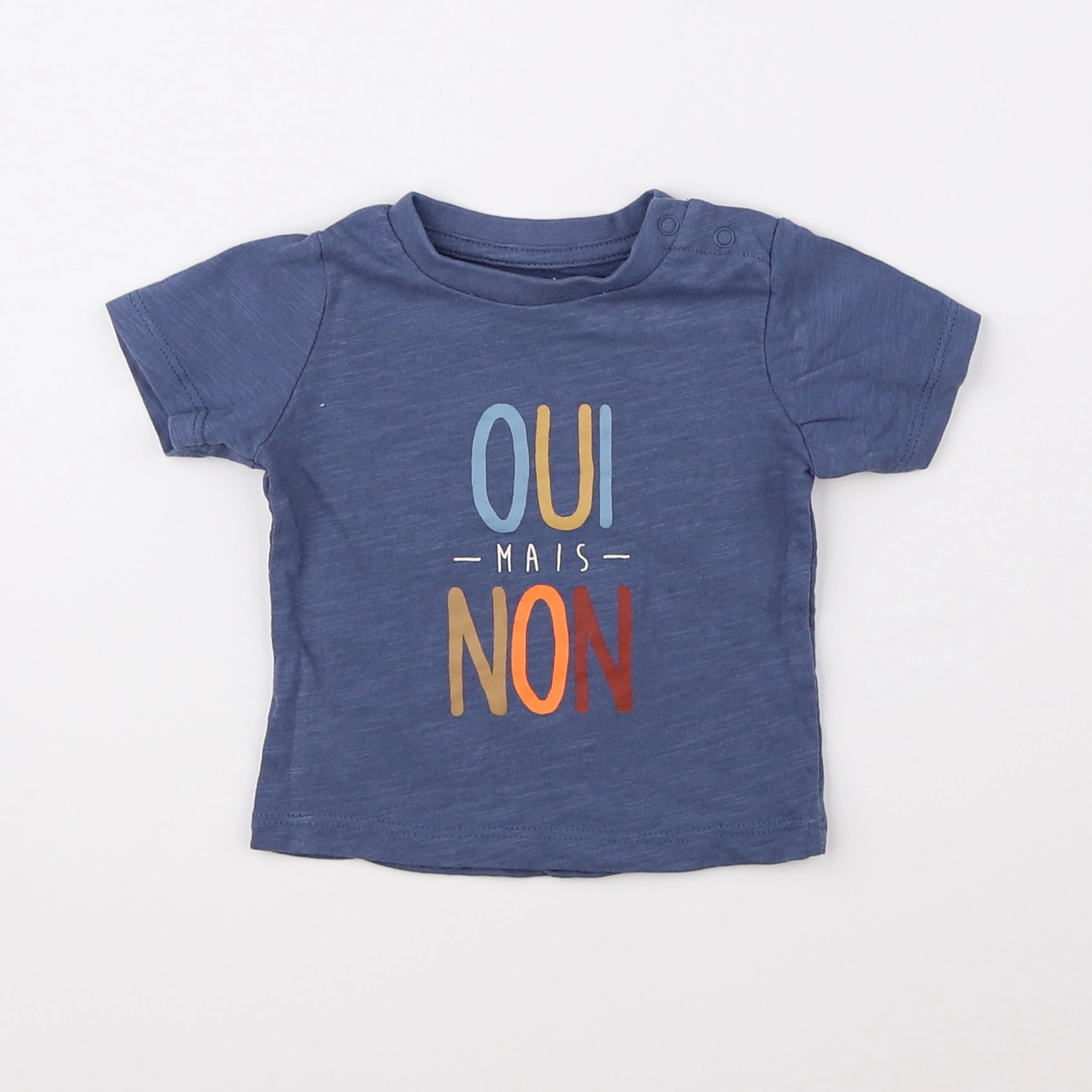 Vertbaudet - tee-shirt bleu - 3 mois