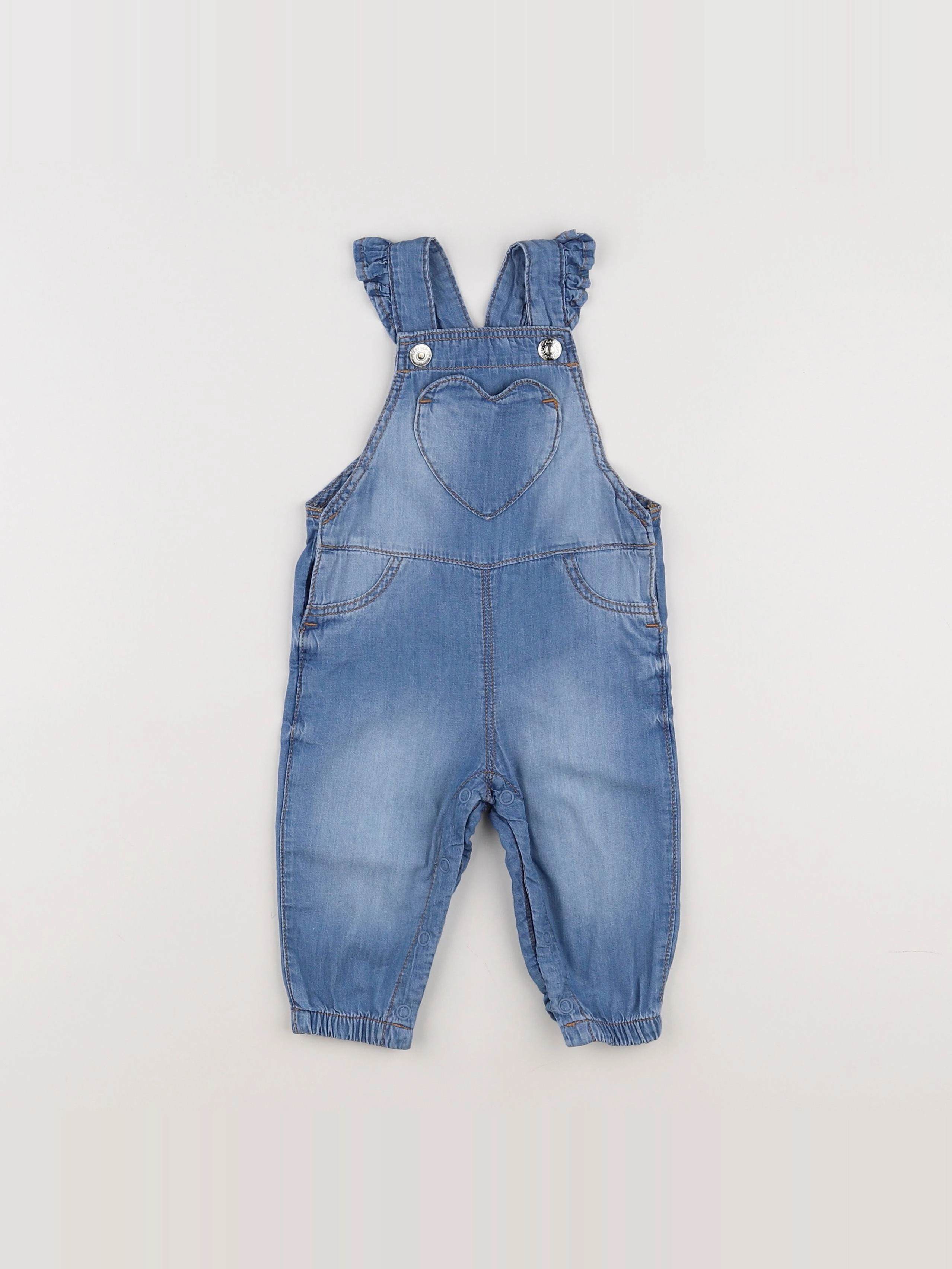 H&M - salopette bleu - 3 mois