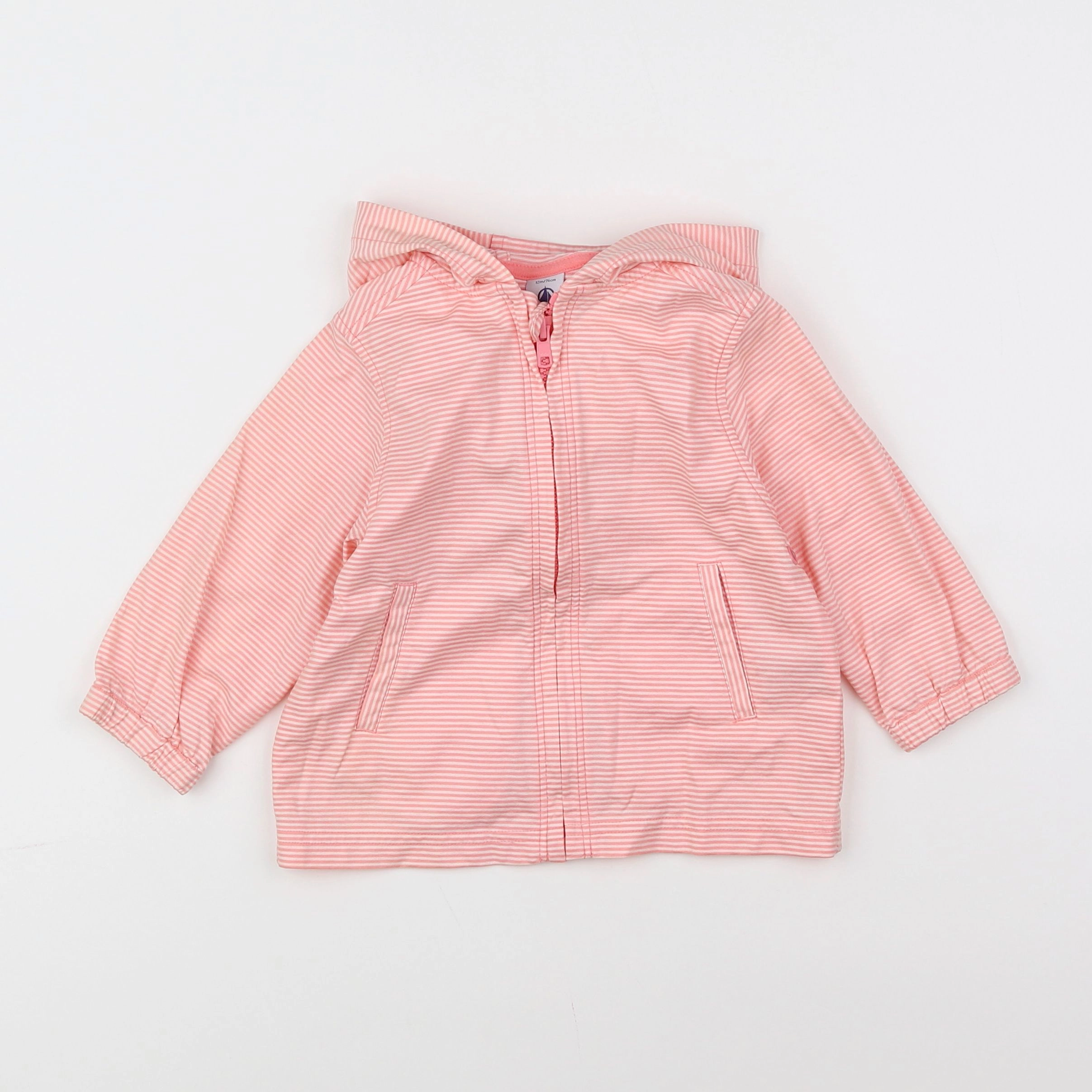 Petit Bateau - imperméable rose - 12 mois