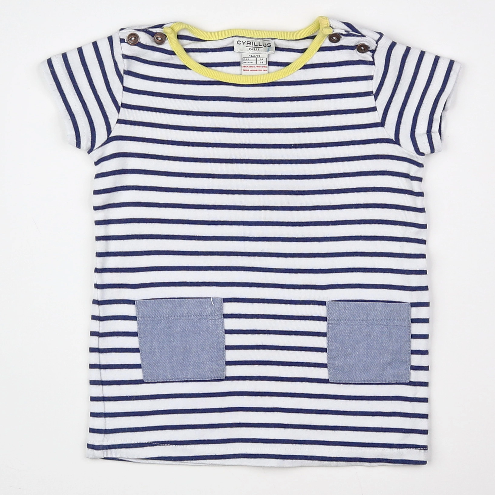 Cyrillus - robe bleu - 12 mois