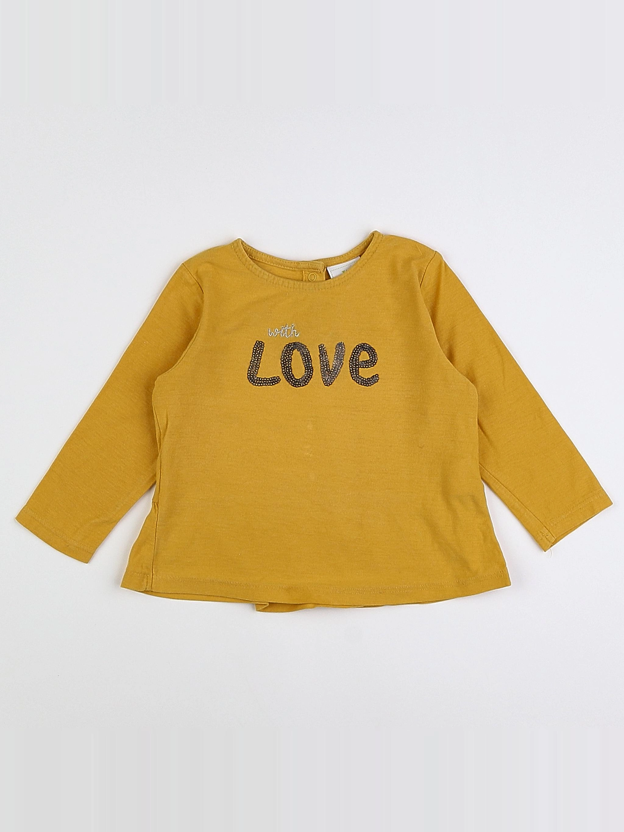 Tape à l'oeil - tee-shirt jaune - 18 mois