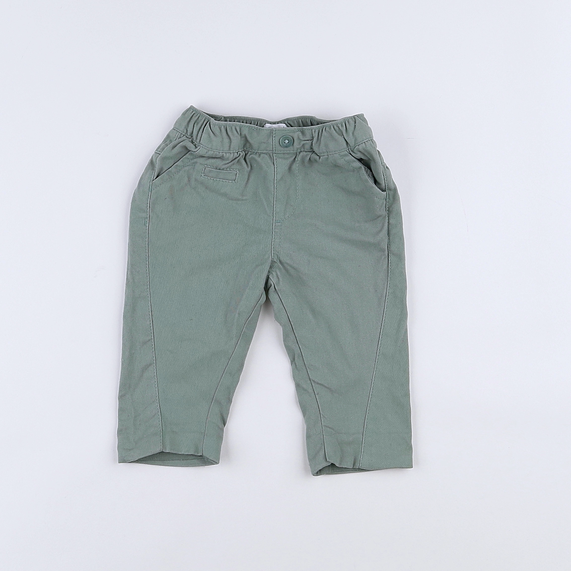 Vertbaudet - pantalon vert - 3 mois