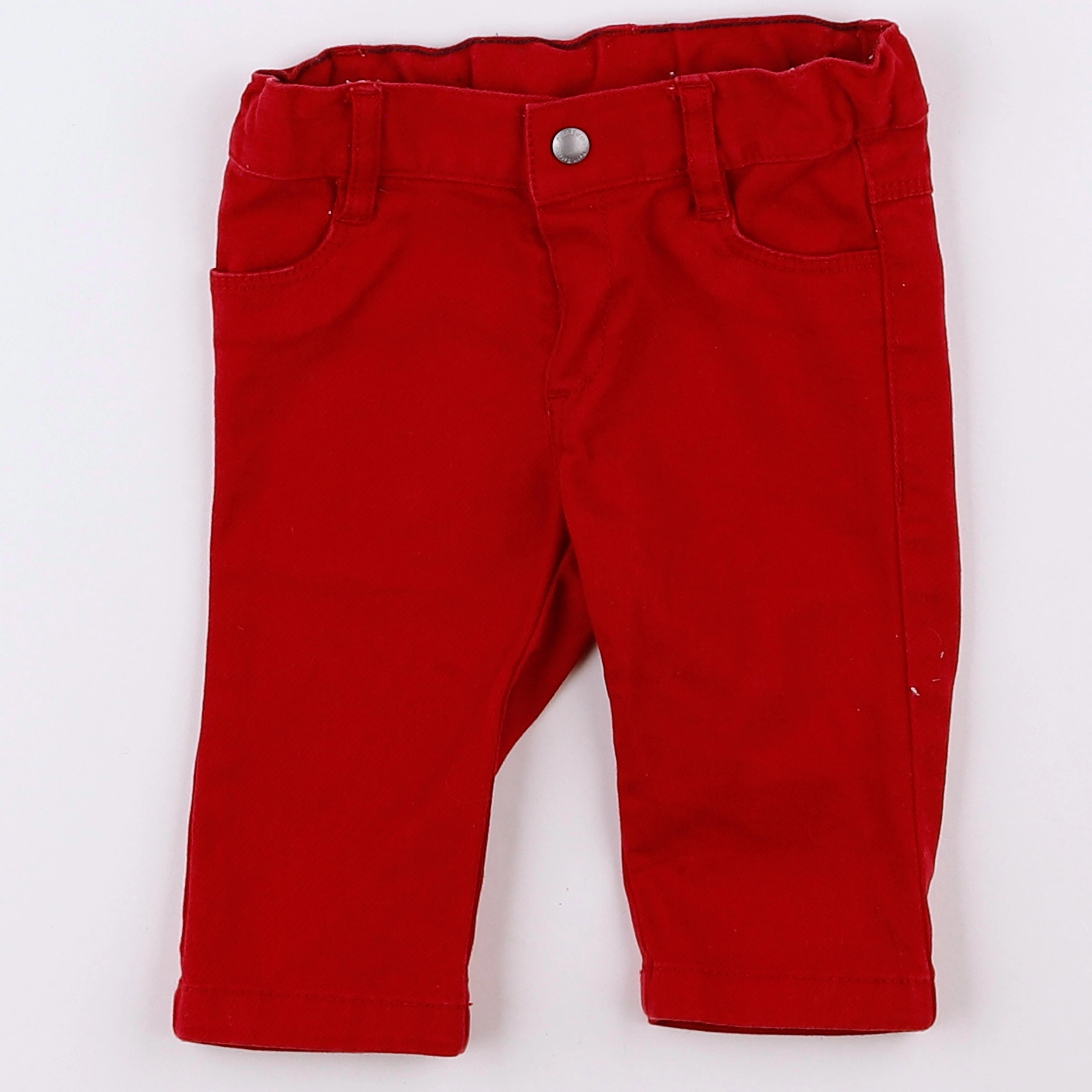 Petit Bateau - pantalon rouge - 3 mois