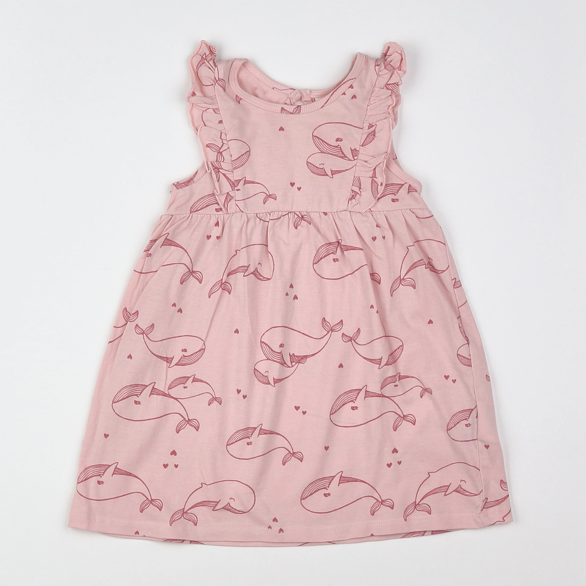H&M - robe rose - 9 mois