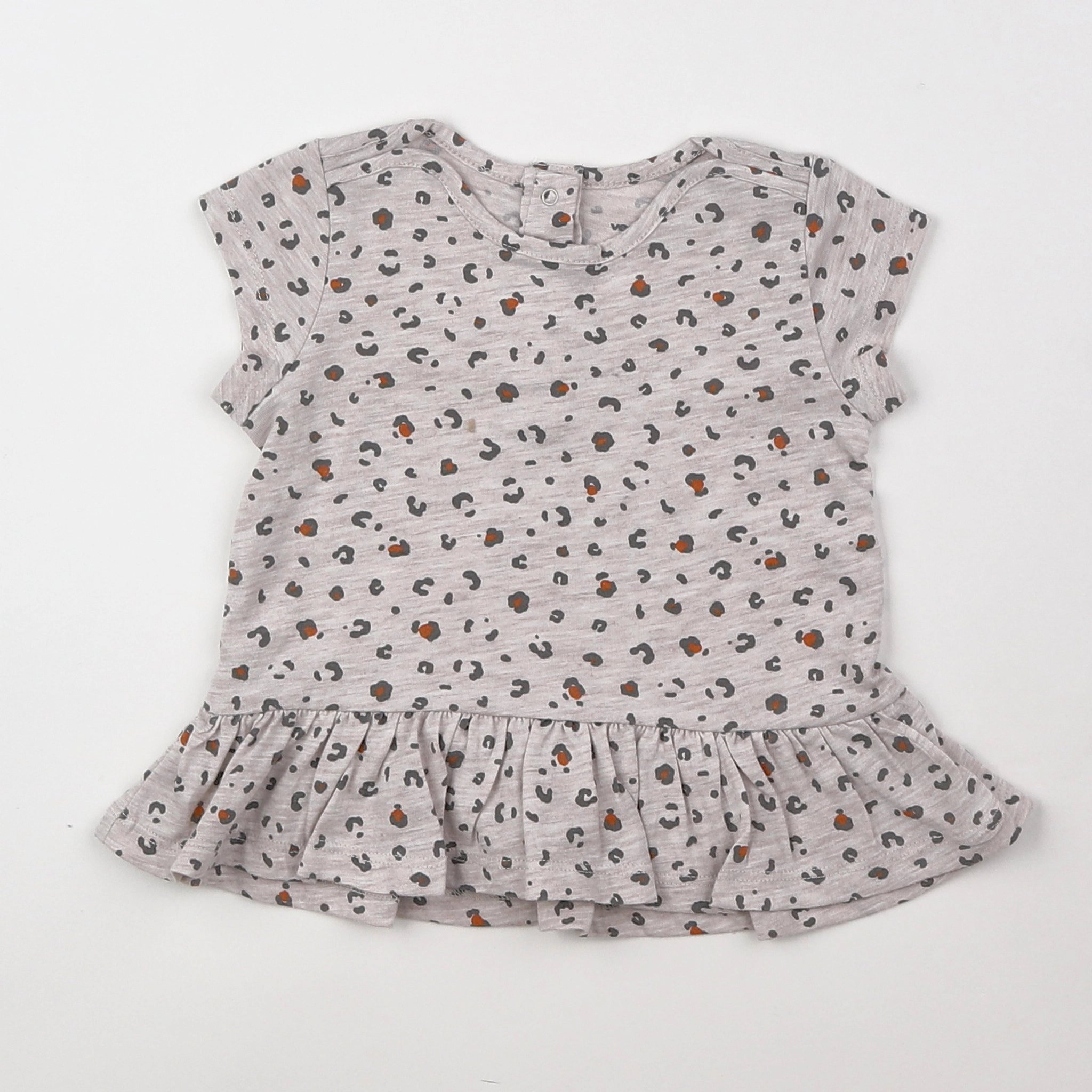 Vertbaudet - tee-shirt multicolore, marron - 9 mois