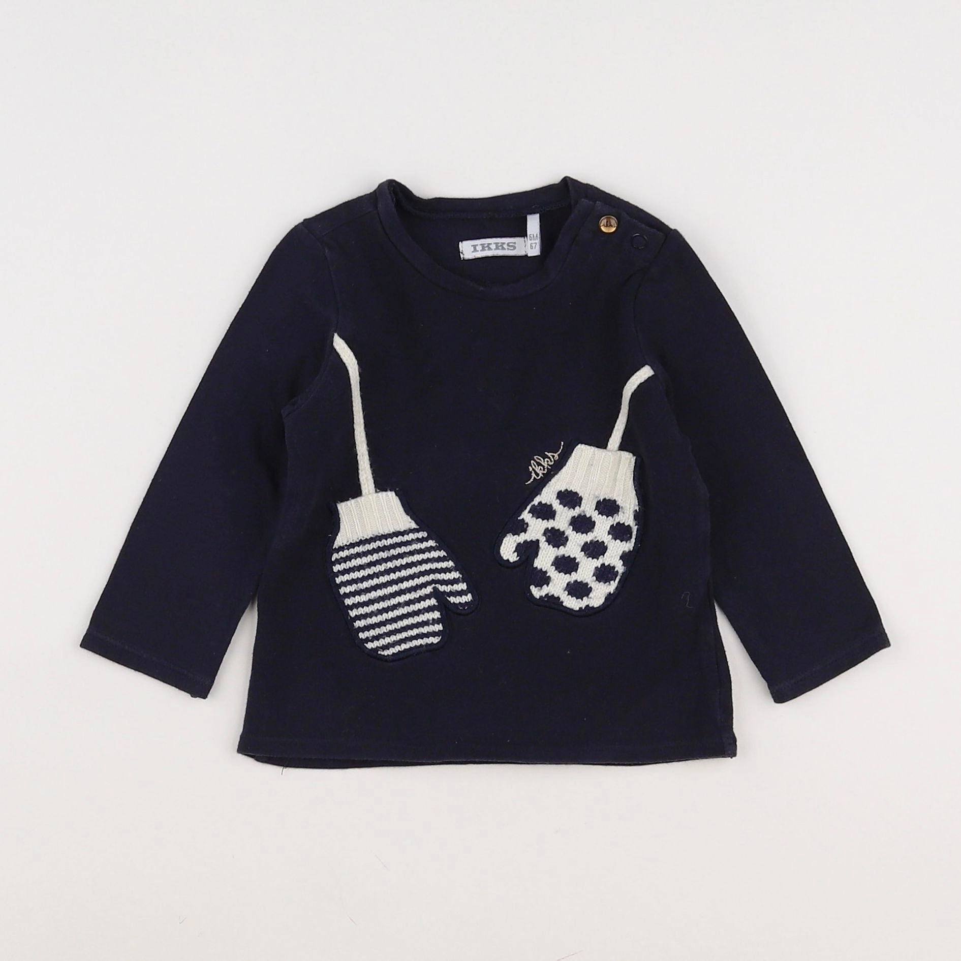 IKKS - tee-shirt bleu - 6 mois