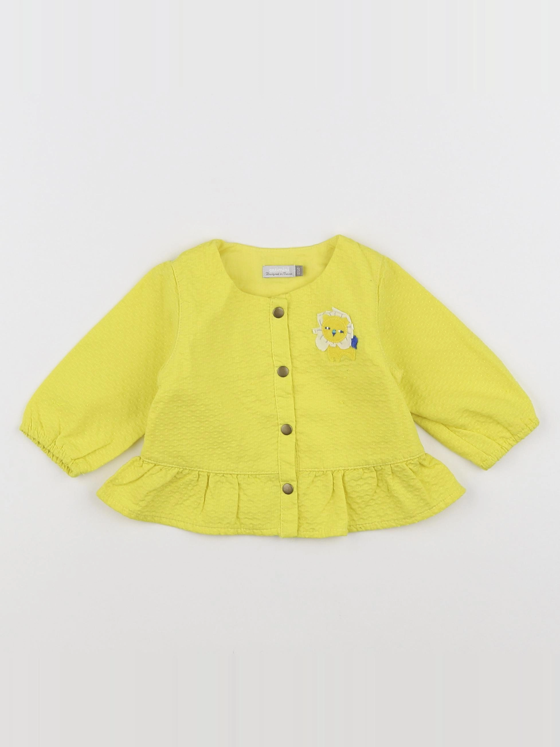 Catimini - blouse jaune - 3 mois