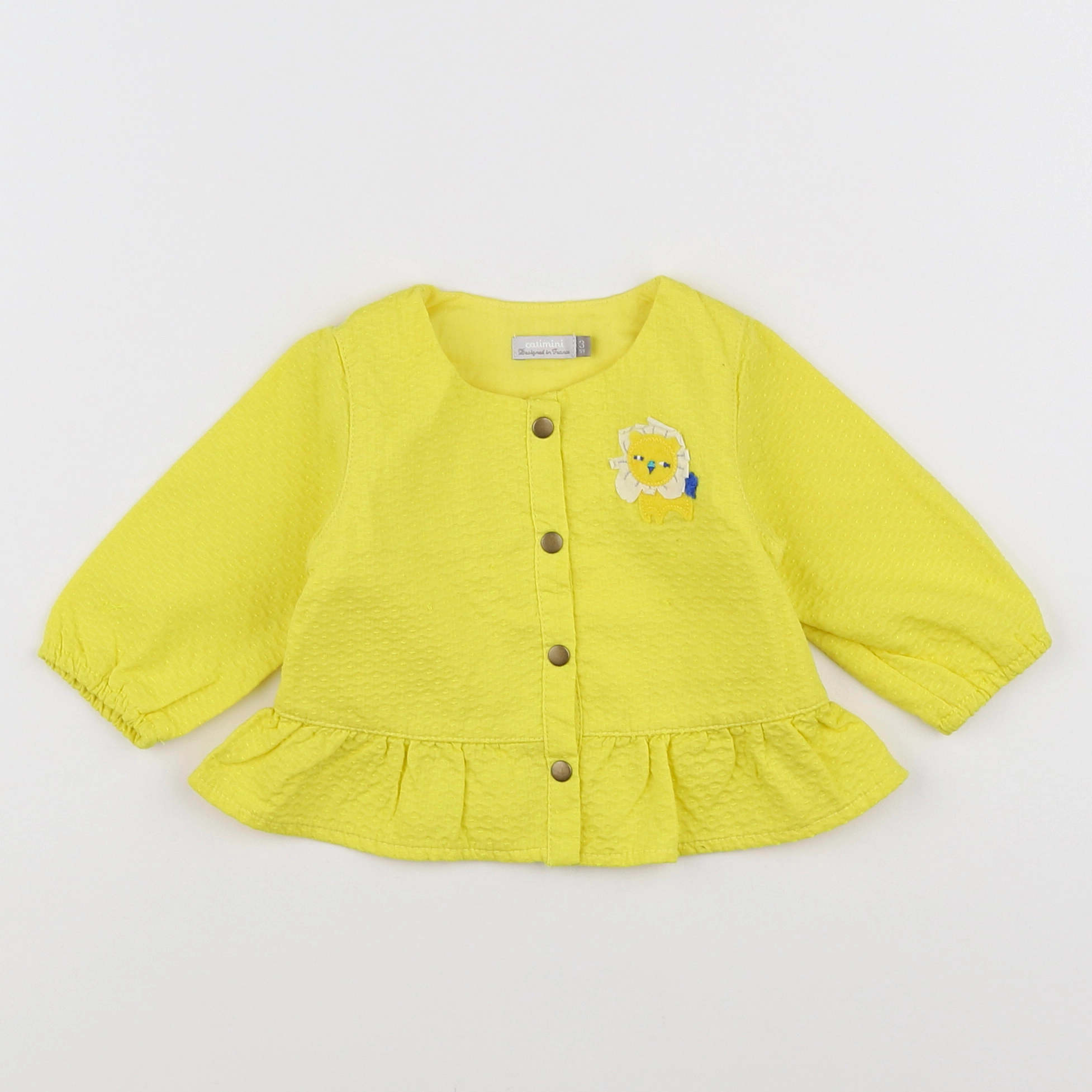 Catimini - blouse jaune - 3 mois