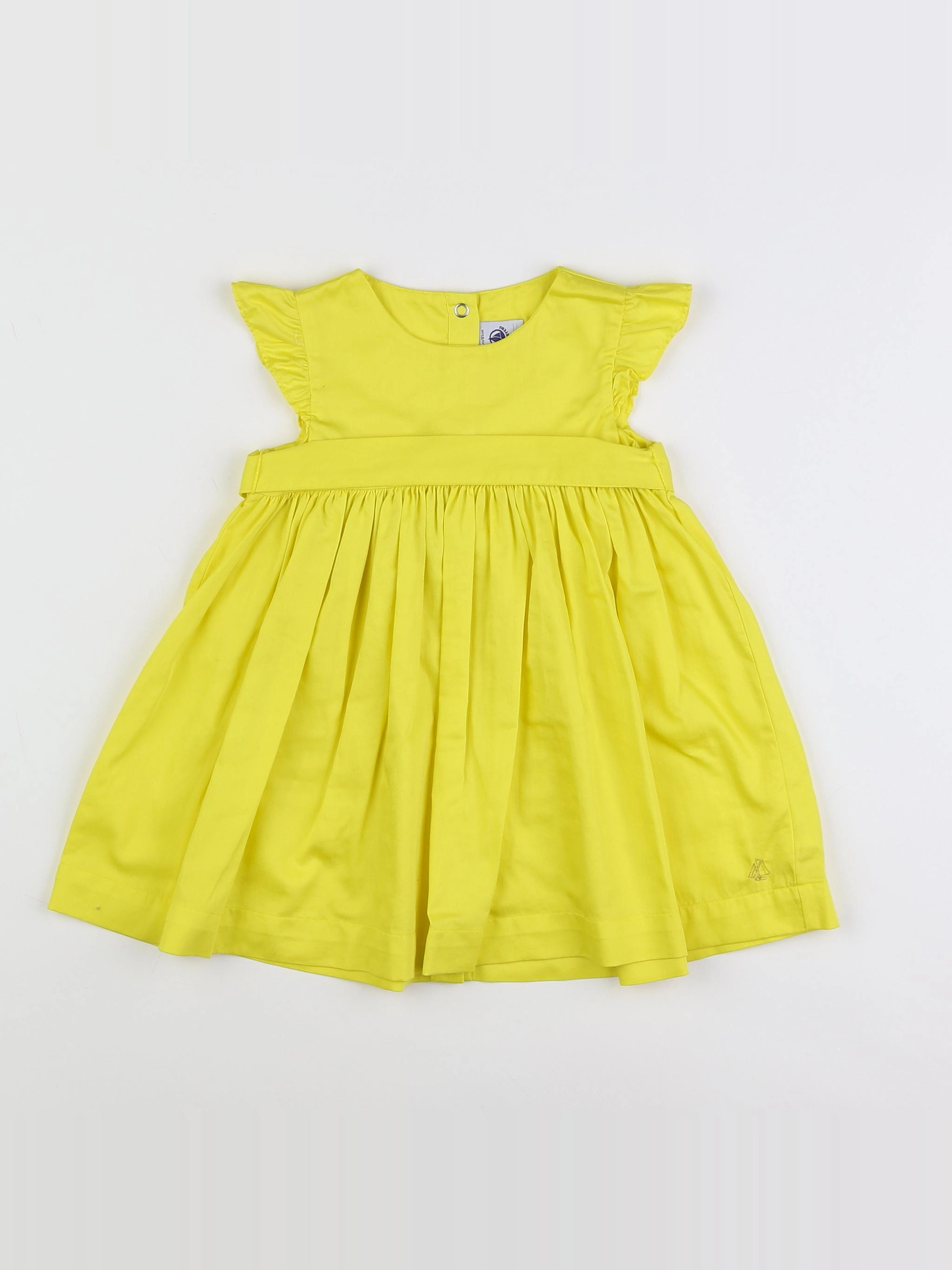 Petit Bateau - robe jaune - 18 mois