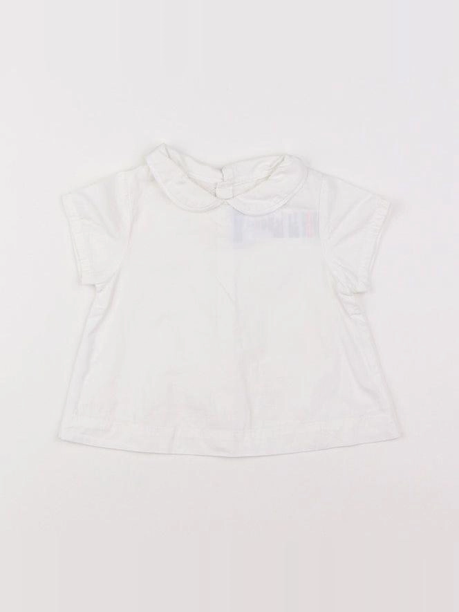Jacadi - blouse blanc - 12 mois