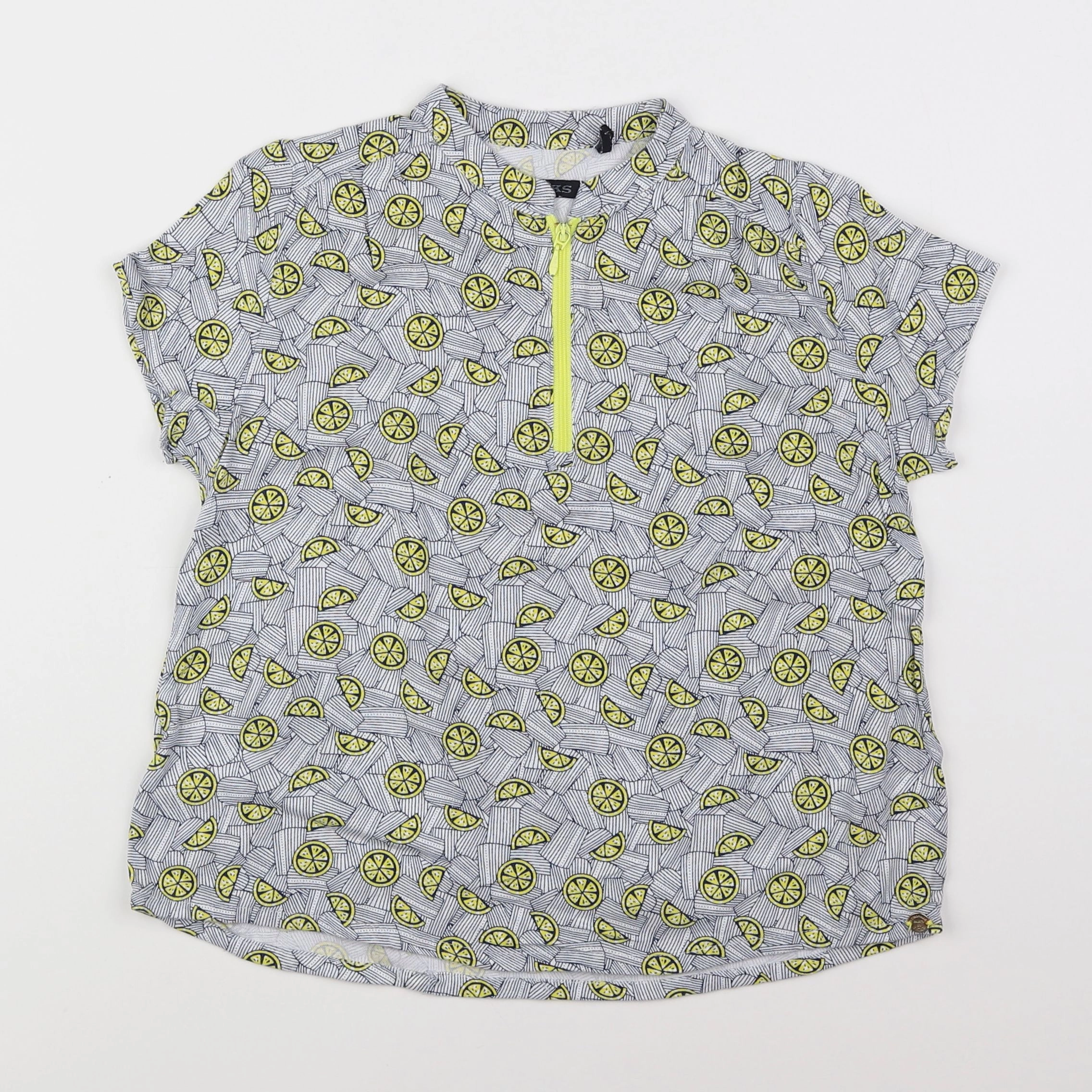 IKKS - blouse bleu, jaune - 8 ans
