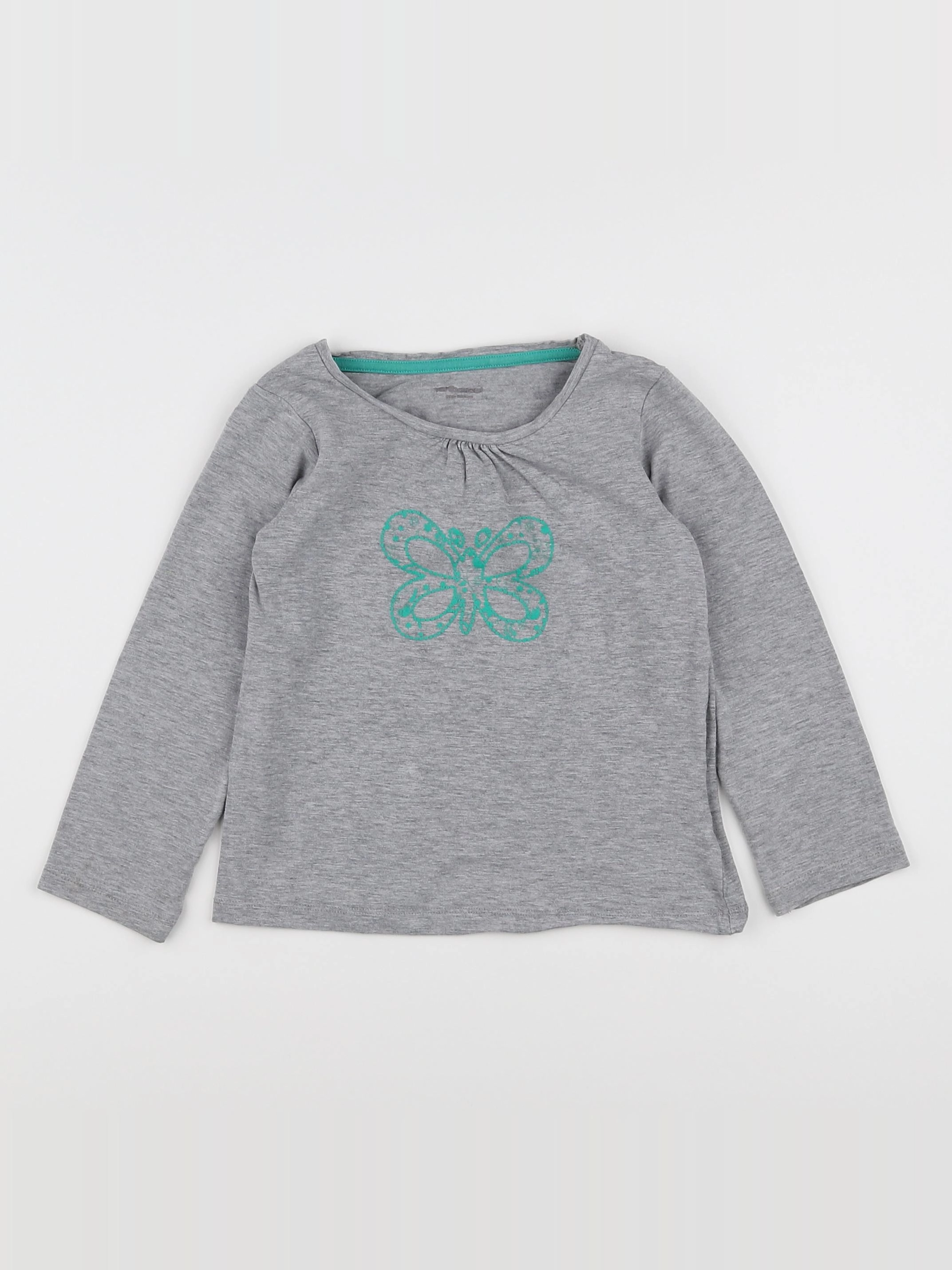 Vertbaudet - tee-shirt gris - 5 ans