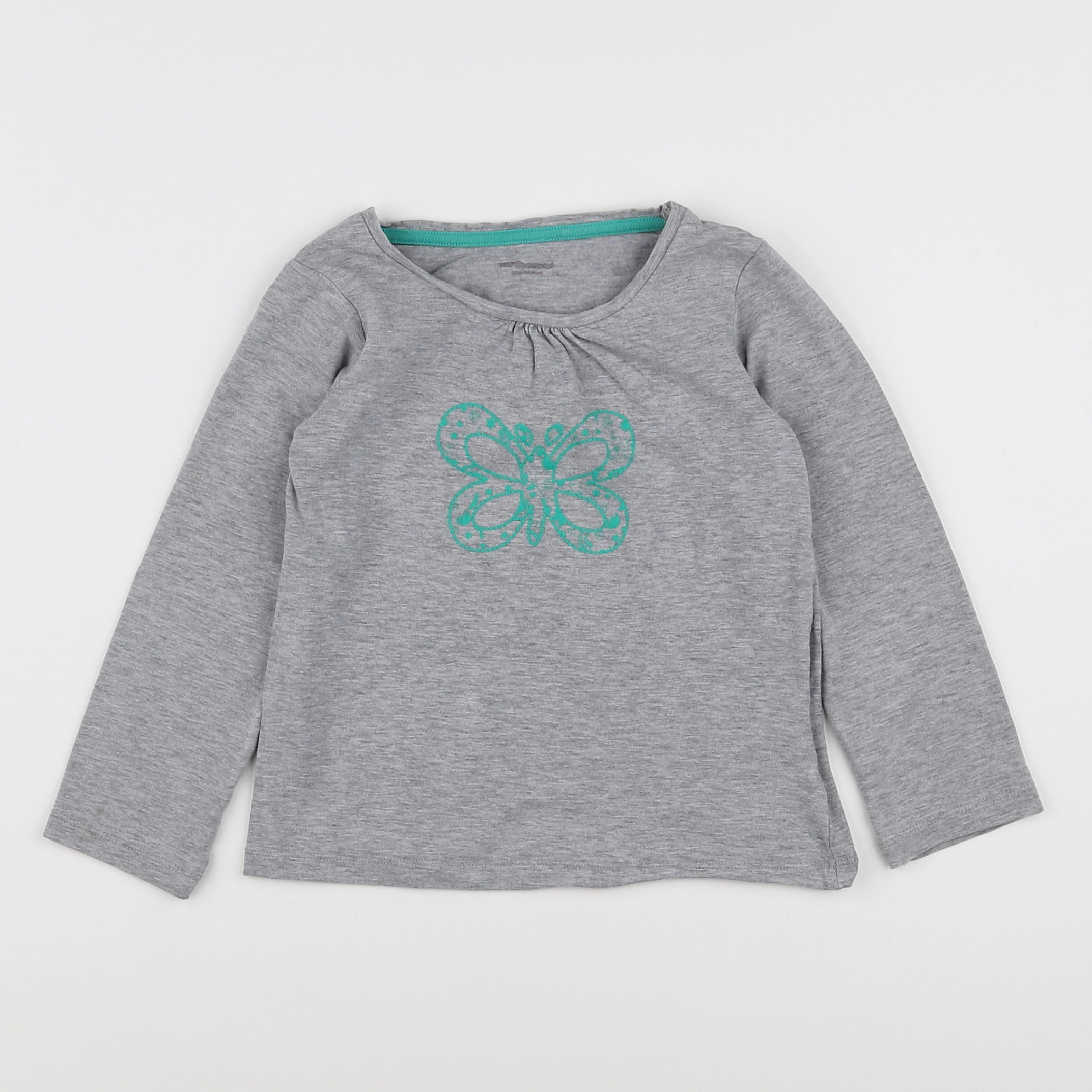 Vertbaudet - tee-shirt gris - 5 ans