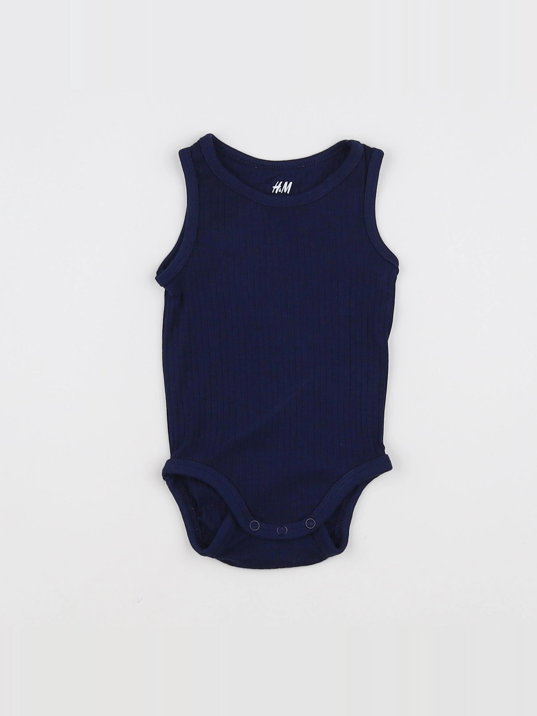 H&M - body bleu - 3 mois