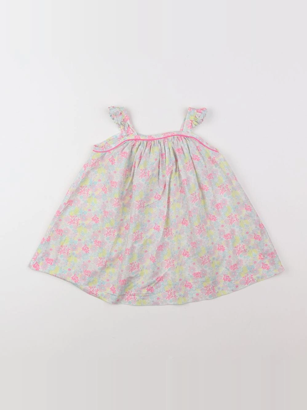 Petit Bateau - robe multicolore - 12 mois