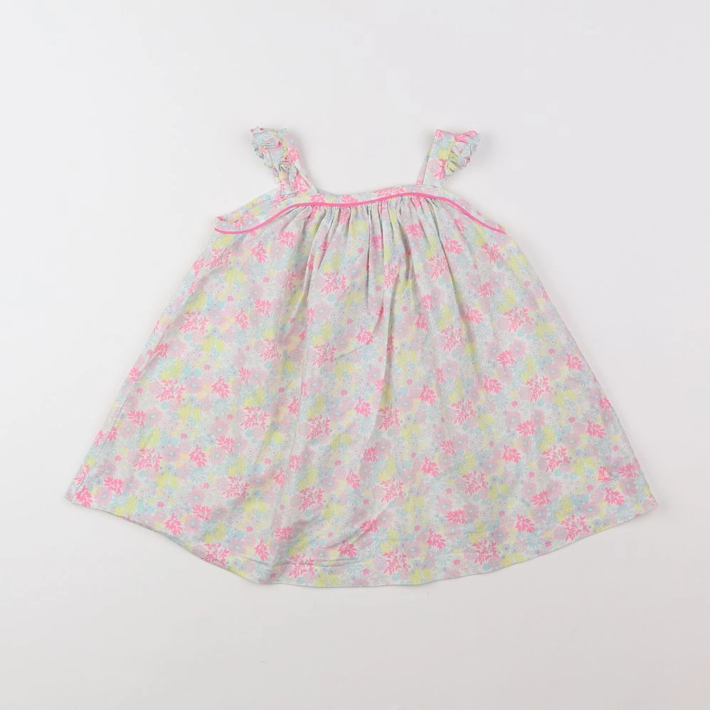 Petit Bateau - robe multicolore - 12 mois