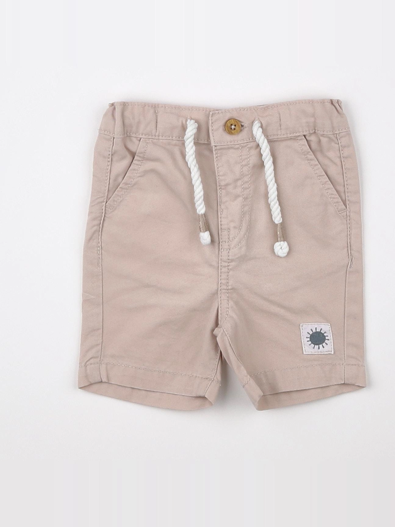 Vertbaudet - short beige - 3 mois