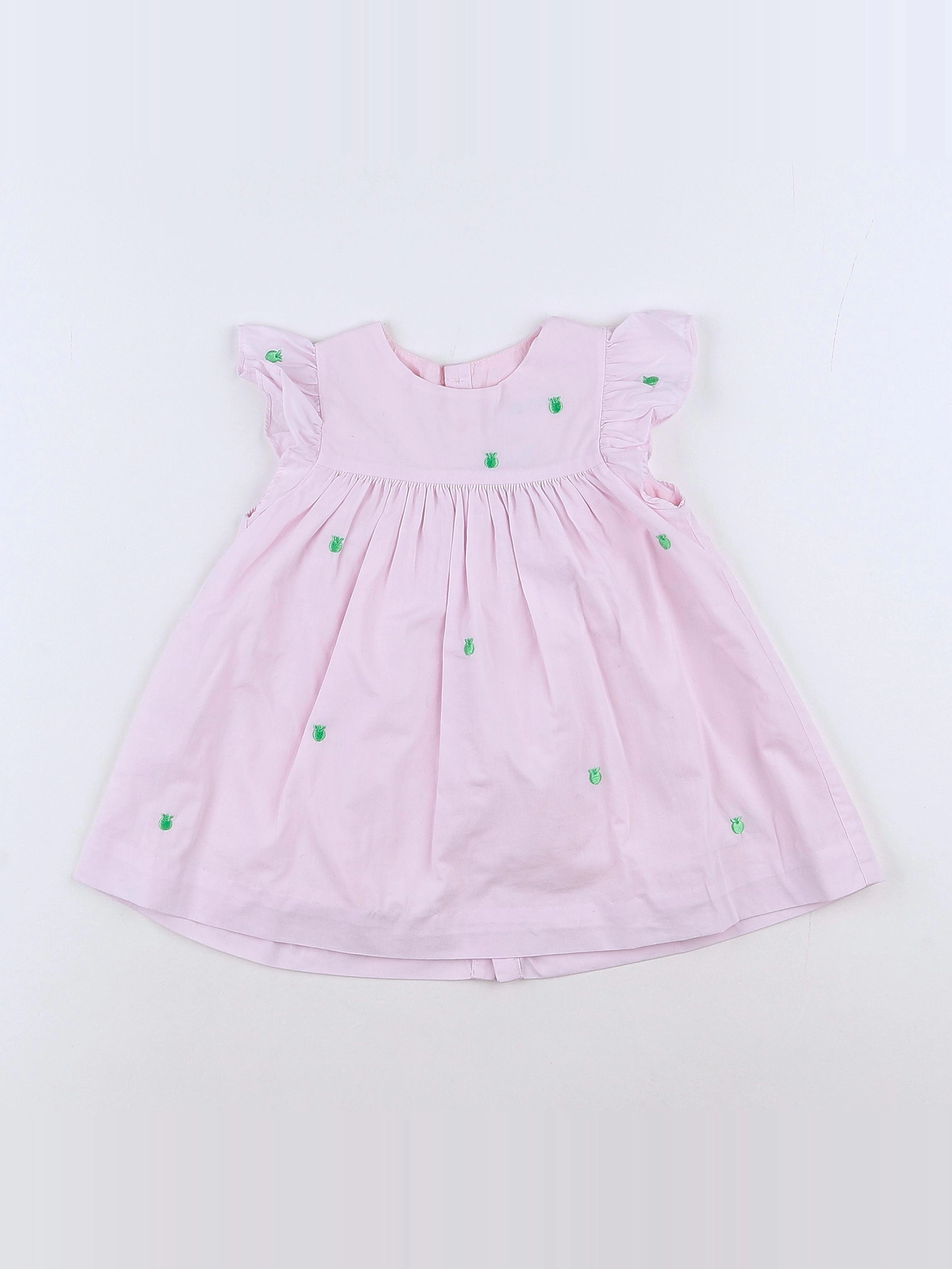 Jacadi - robe rose - 12 mois