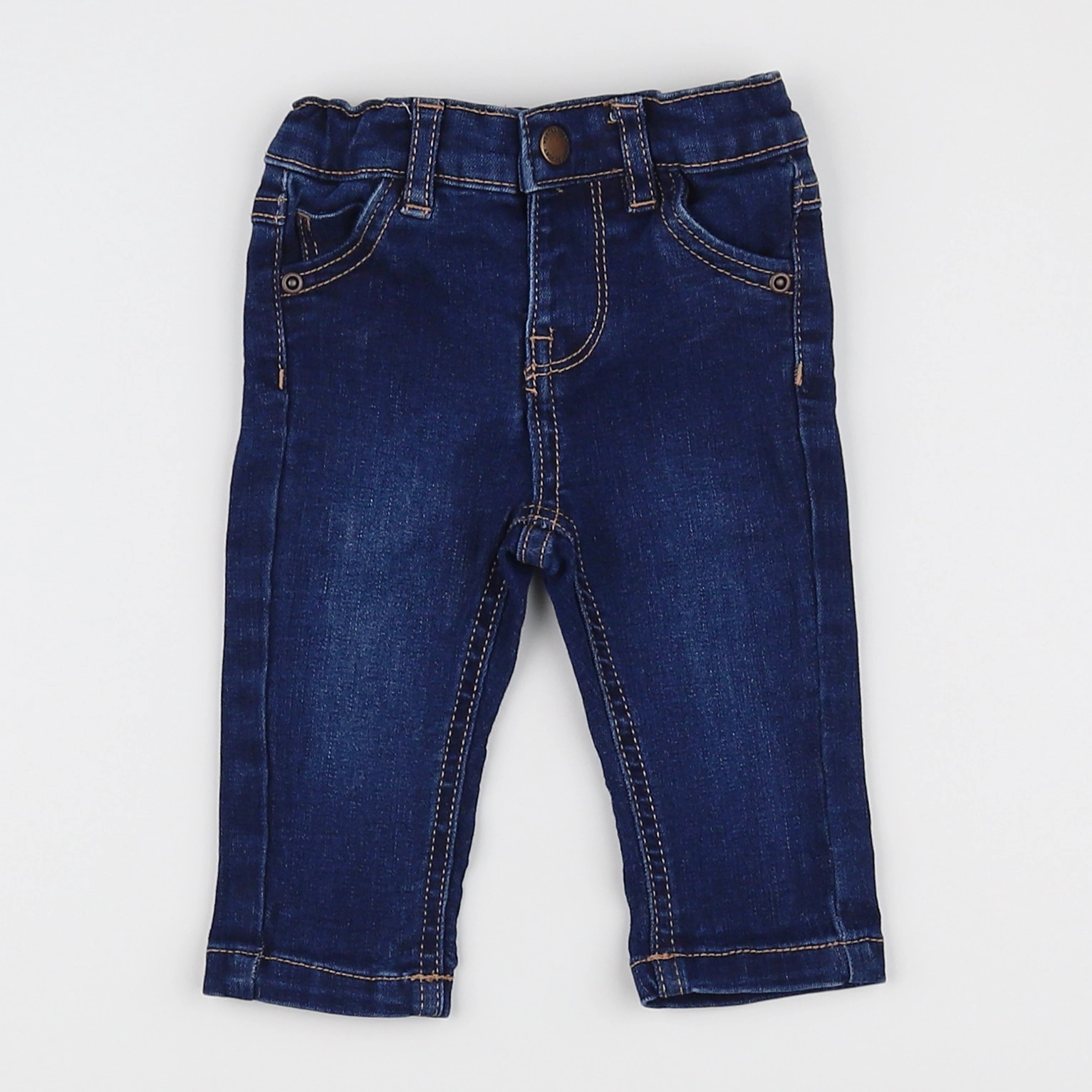 Vertbaudet - jean bleu - 3 mois