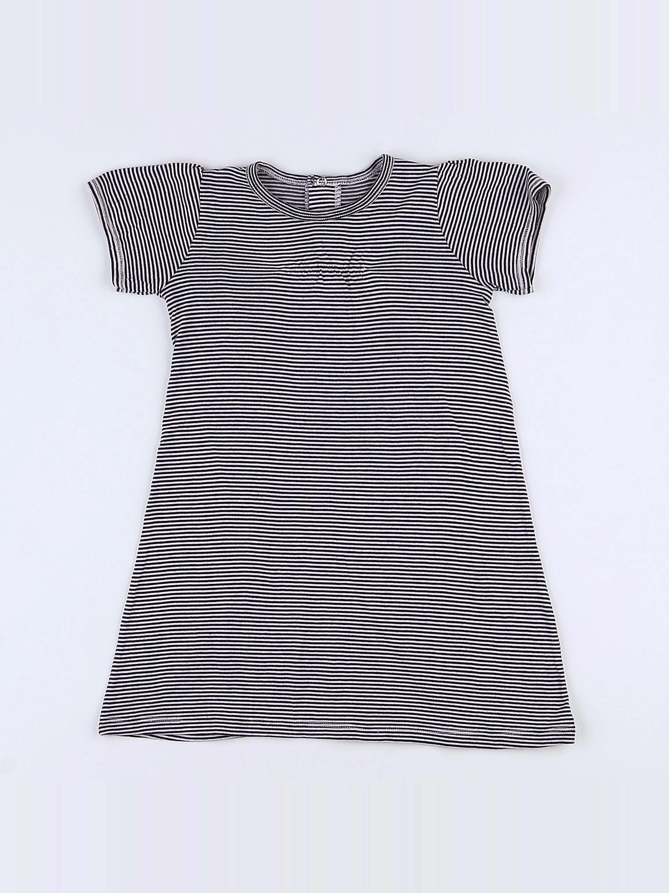 Petit Bateau - robe bleu - 18 mois