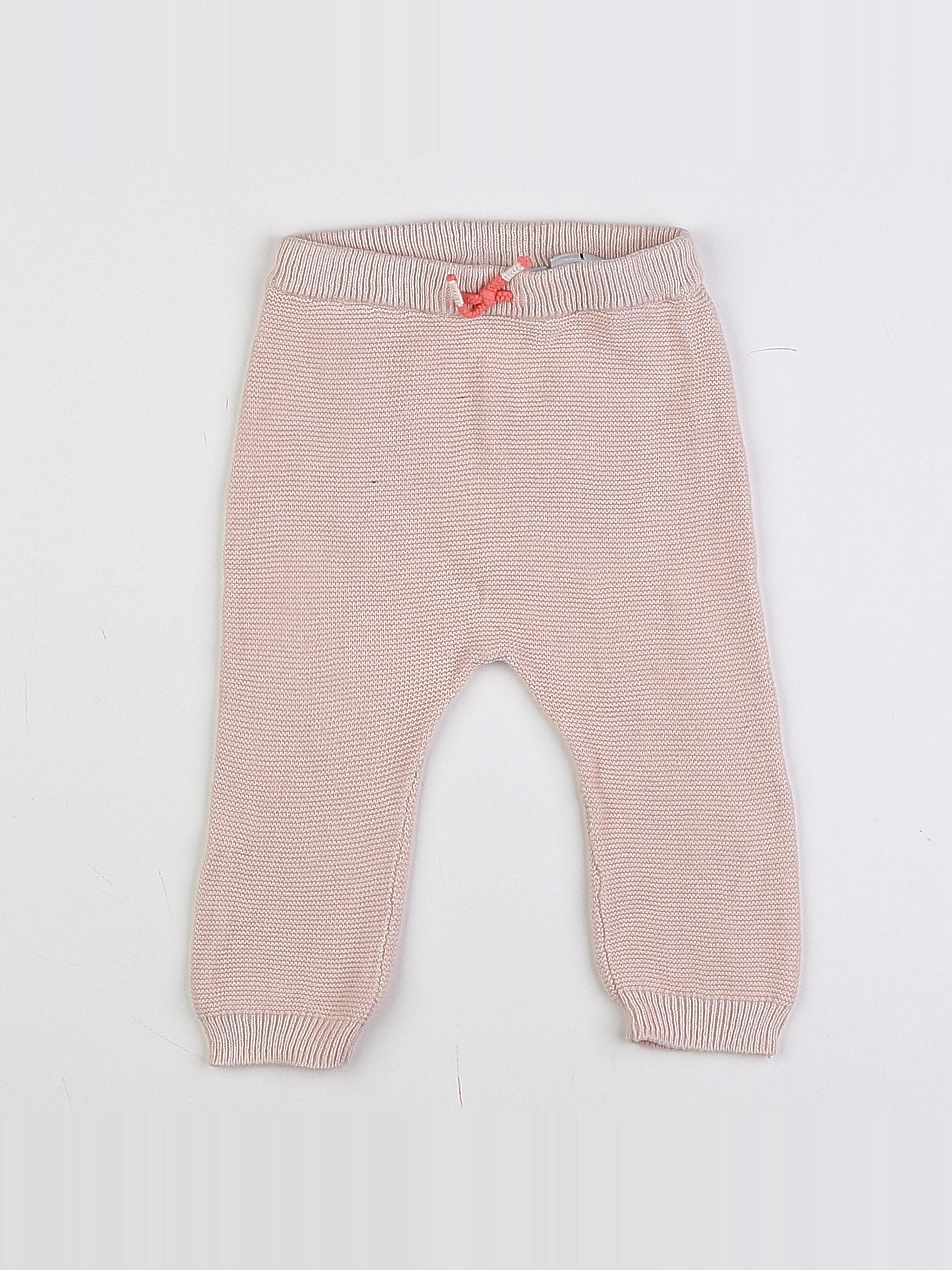 H&M - legging rose - 3/6 mois
