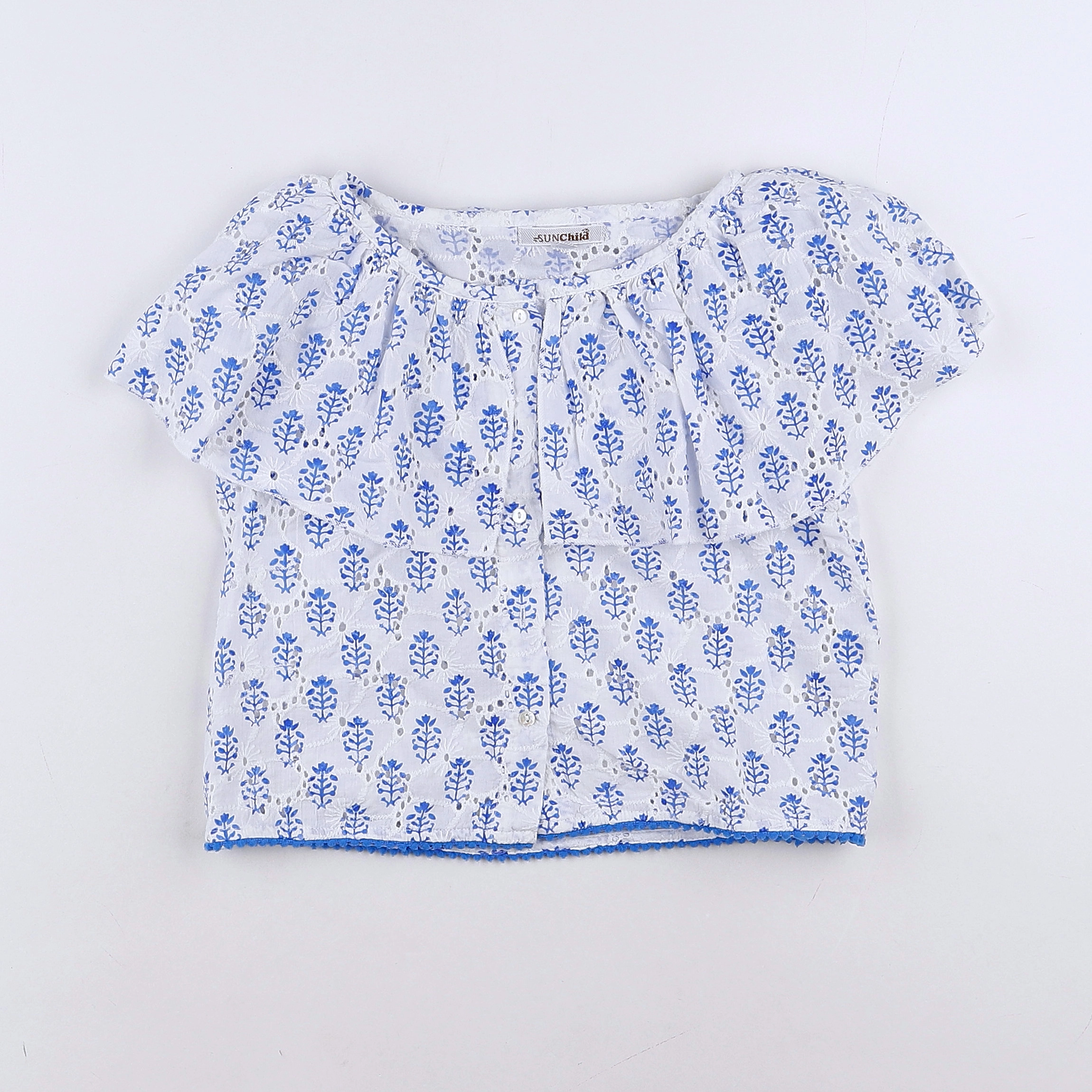 Sunchild - blouse blanc, bleu - 8 ans