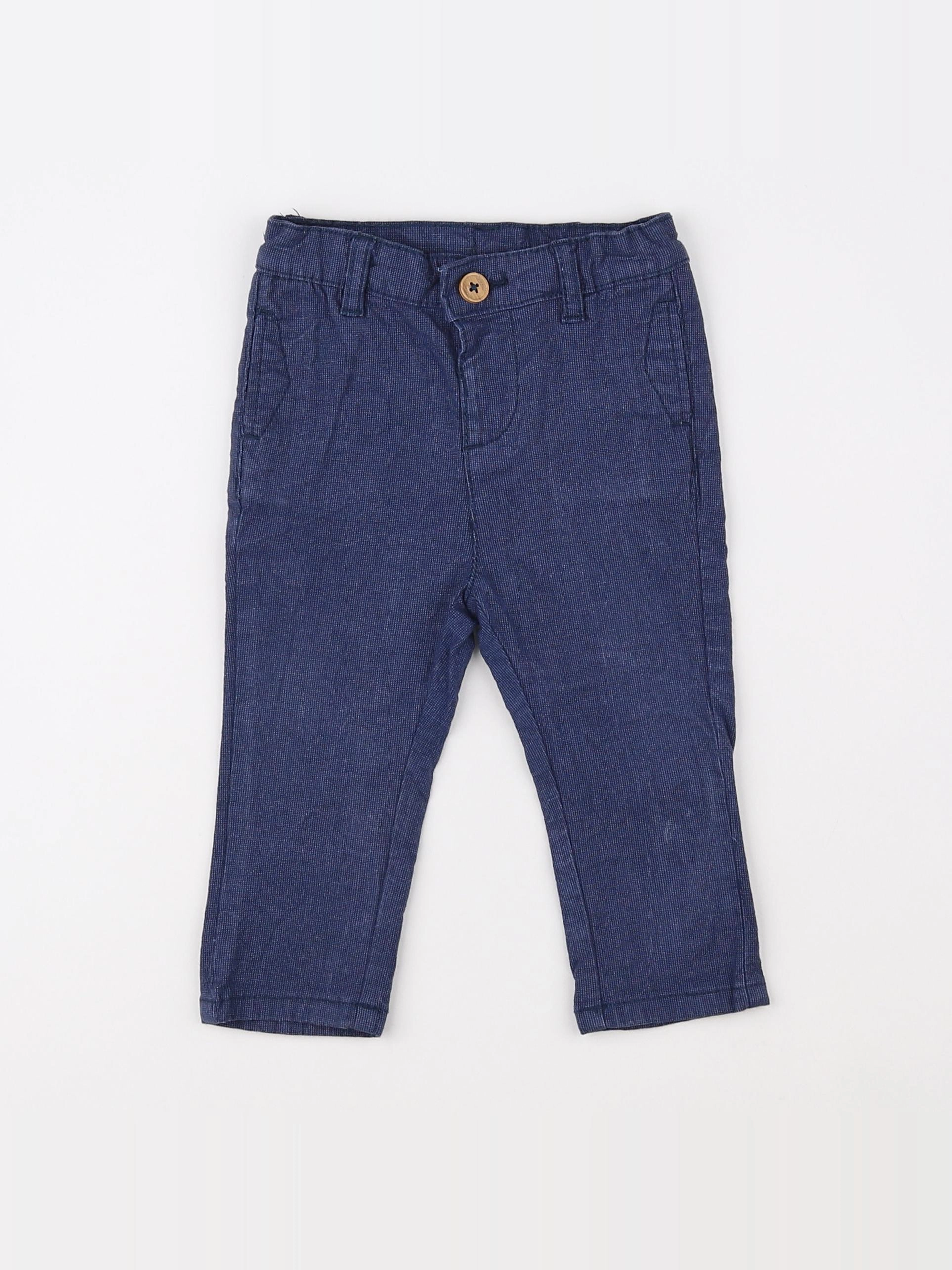 Tape à l'oeil - pantalon bleu - 9 mois