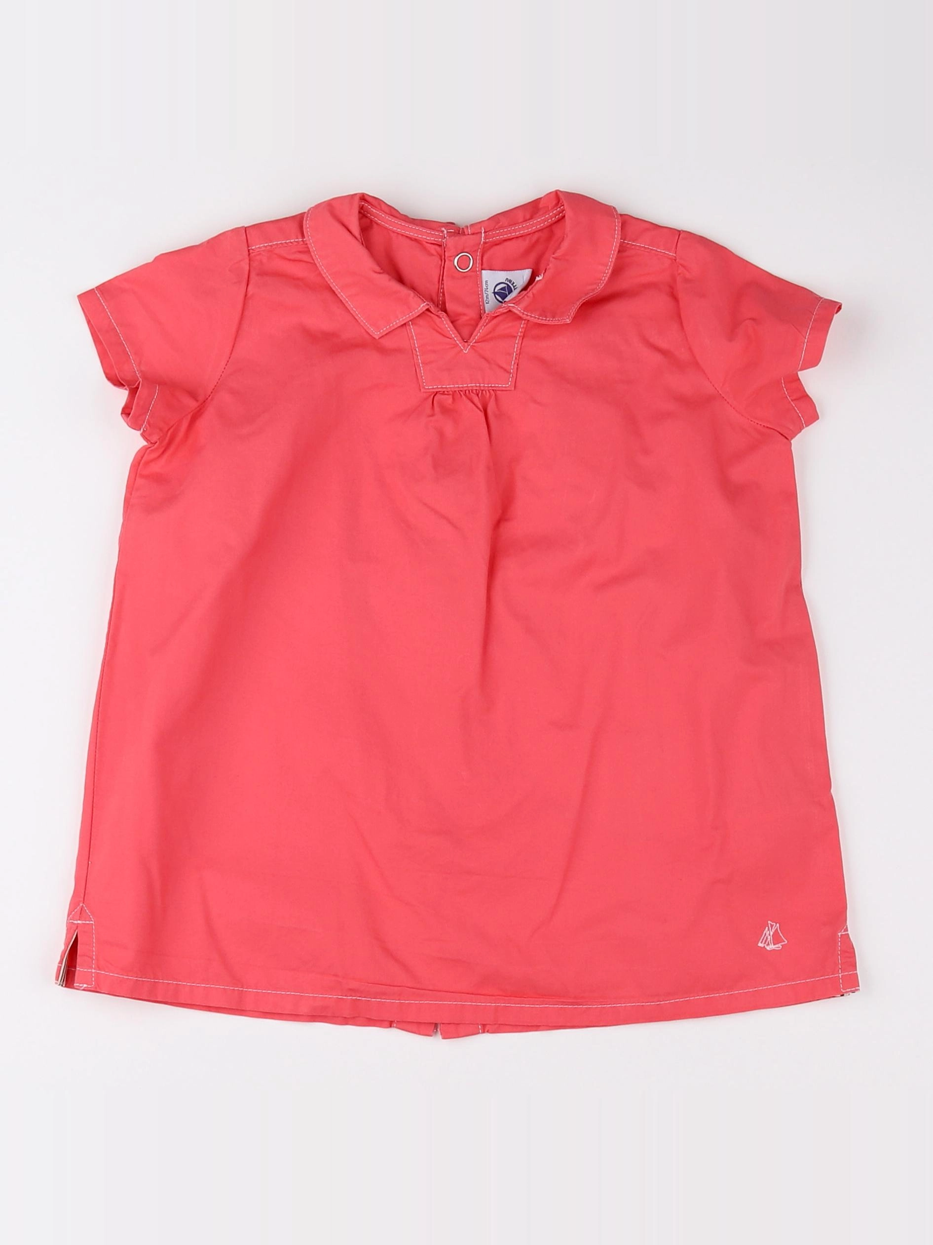 Petit Bateau - robe rose - 12 mois