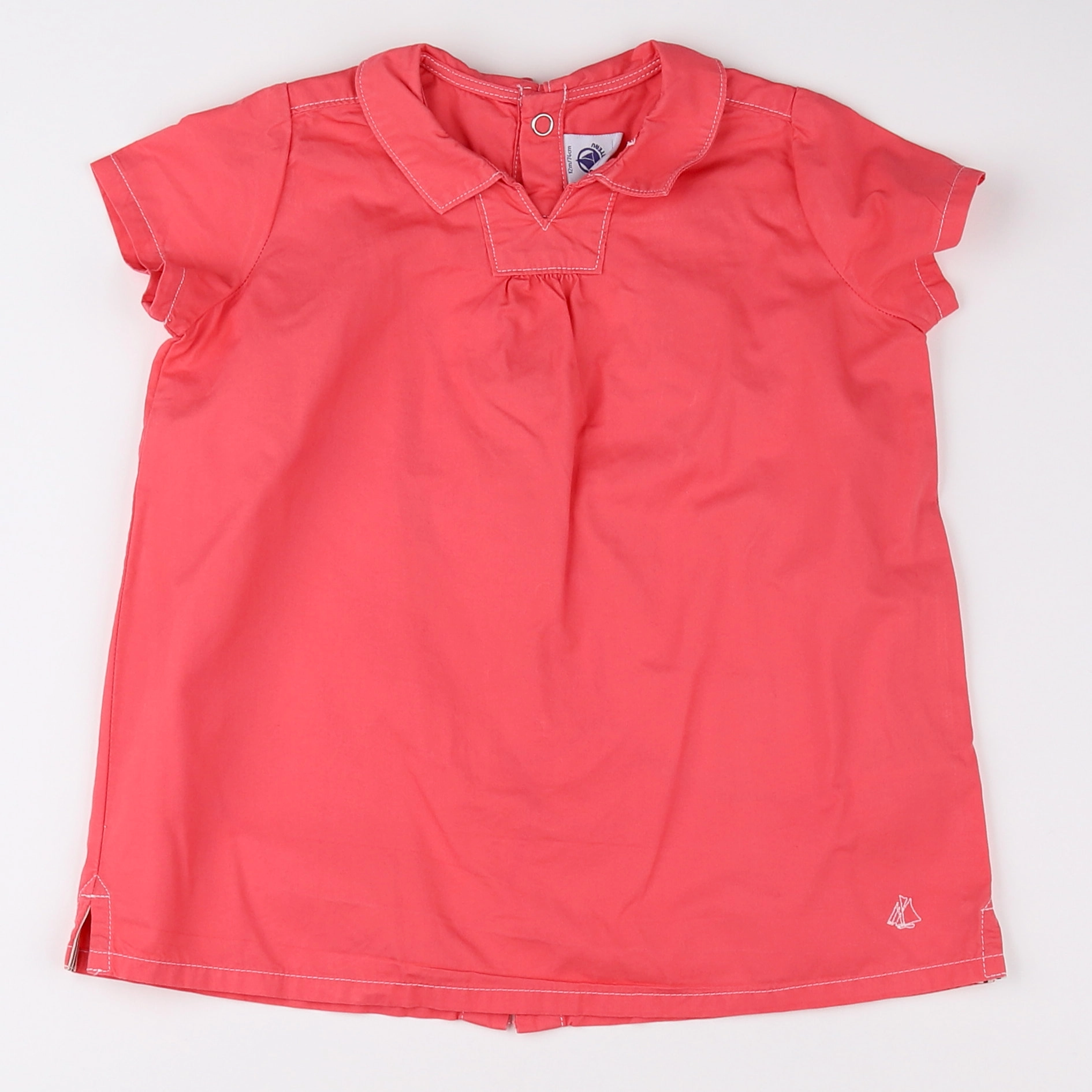 Petit Bateau - robe rose - 12 mois