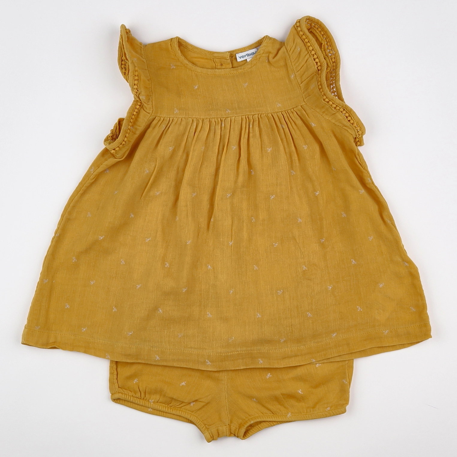 Vertbaudet - robe jaune - 18 mois
