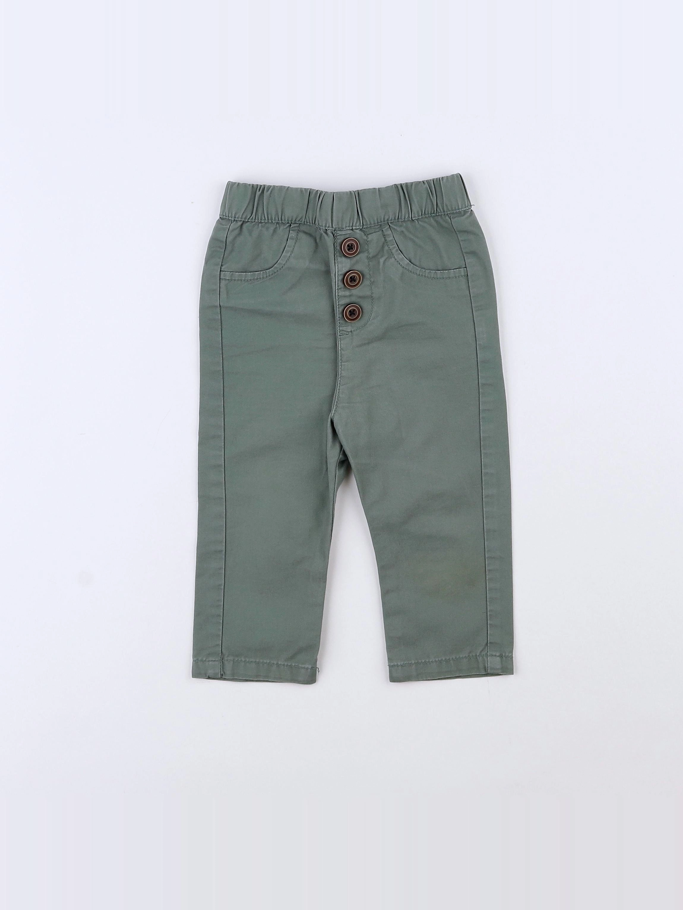 Tape à l'oeil - pantalon vert - 9 mois