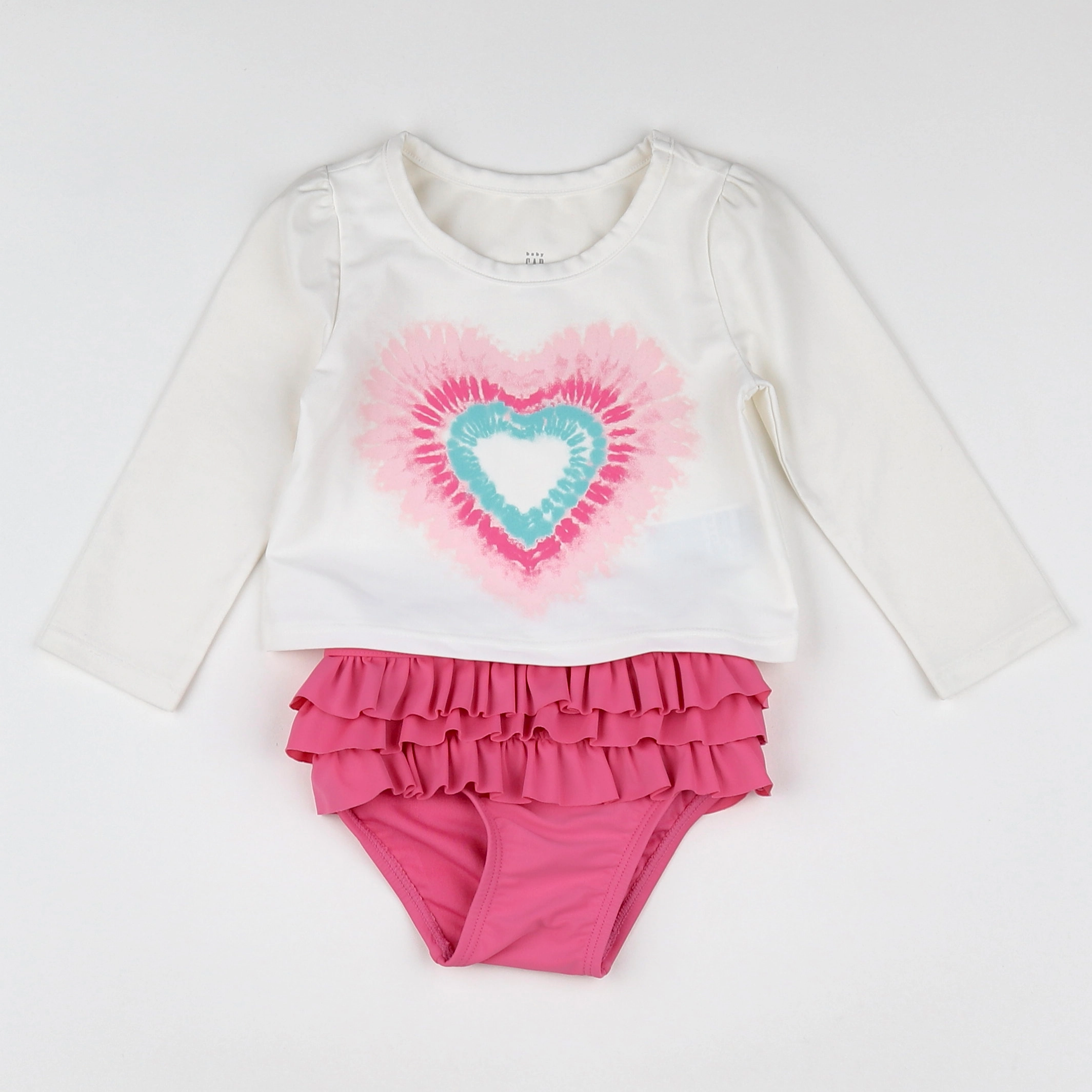 GAP - maillot de bain blanc - 12/18 mois