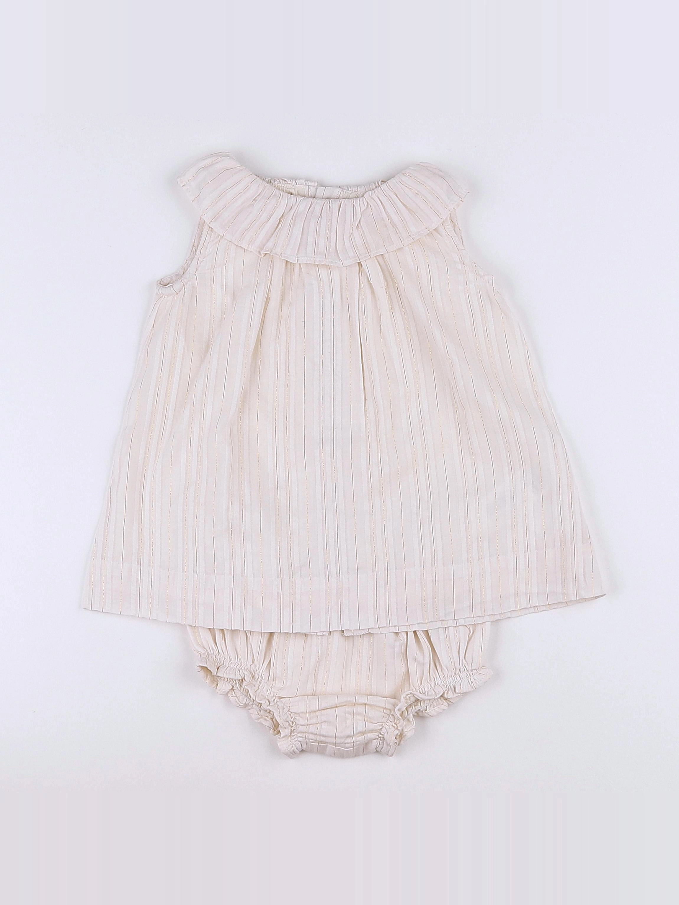 Gocco - robe beige - 9/12 mois