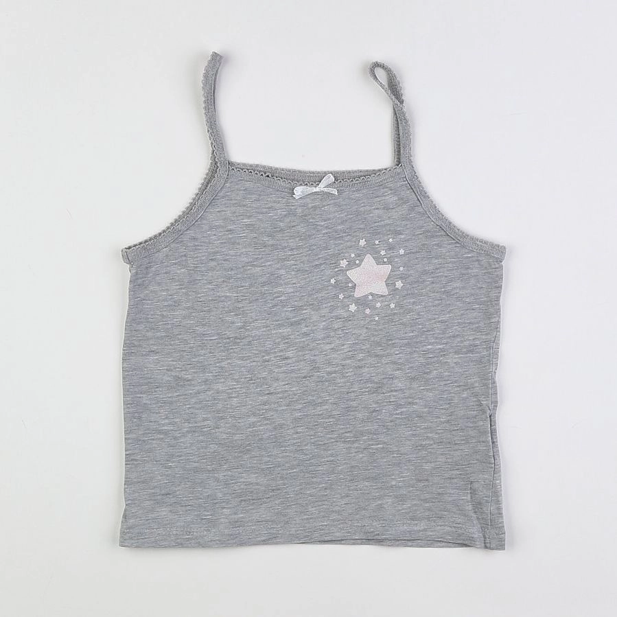 Vertbaudet - maillot de corps gris - 6 ans