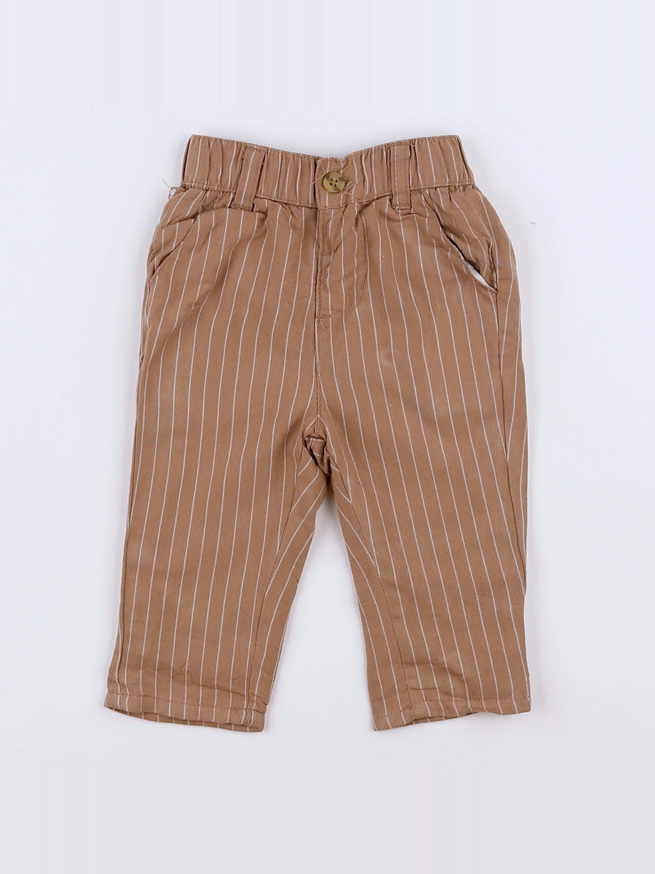 Vertbaudet - pantalon marron - 3 mois